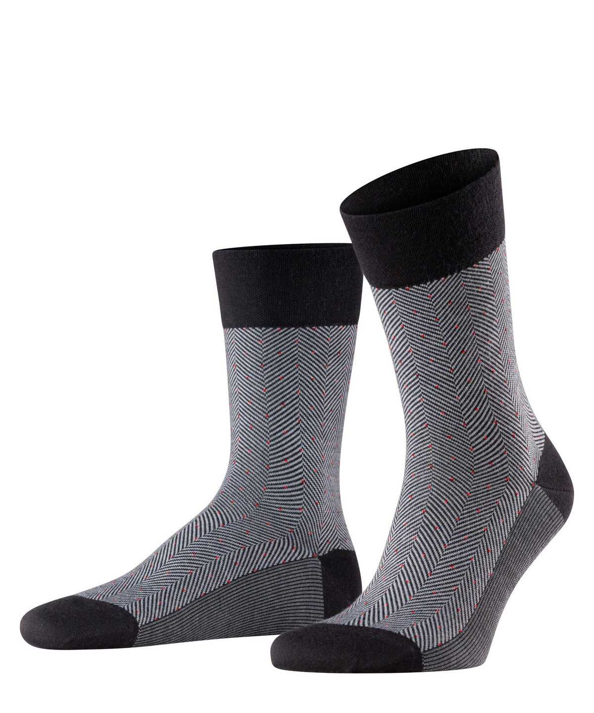 Falke Sensitive Herringbone Socks Miesten Sukat Mustat | 13607YGKT