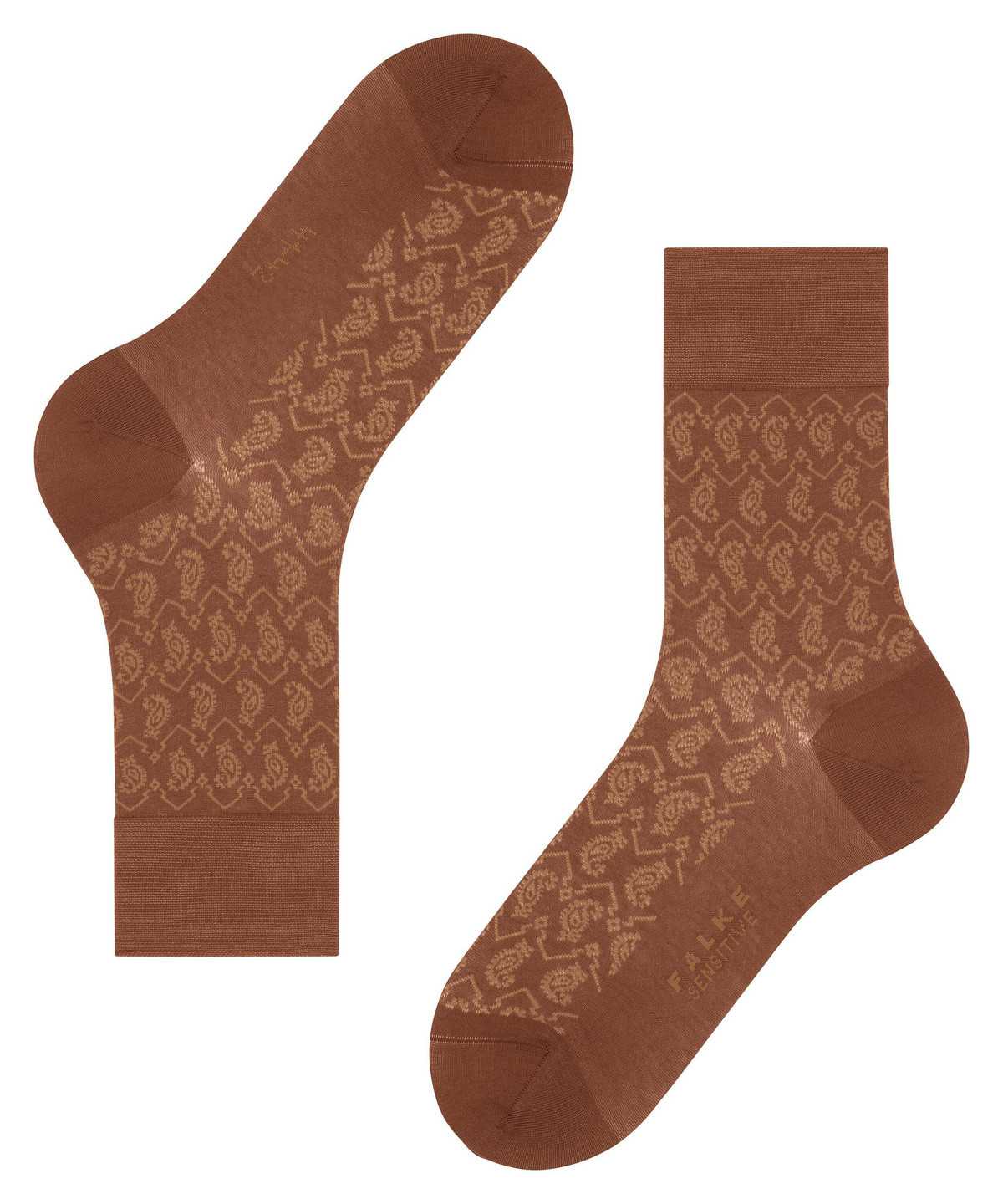 Falke Sensitive Indian Tie Pattern Socks Miesten Sukat Ruskea | 39108GVNE