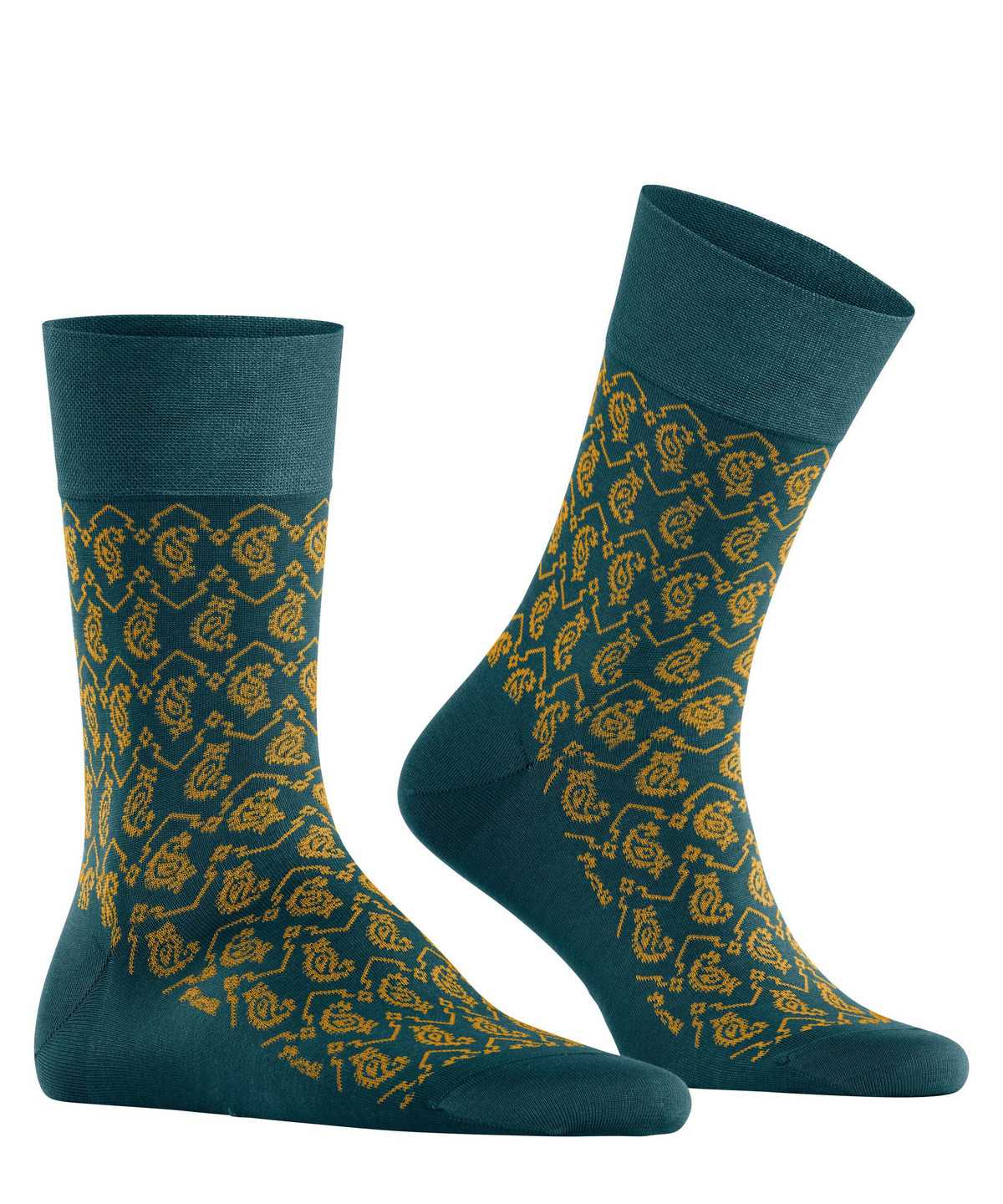 Falke Sensitive Indian Tie Pattern Socks Miesten Sukat Vihreä | 16874NHEO