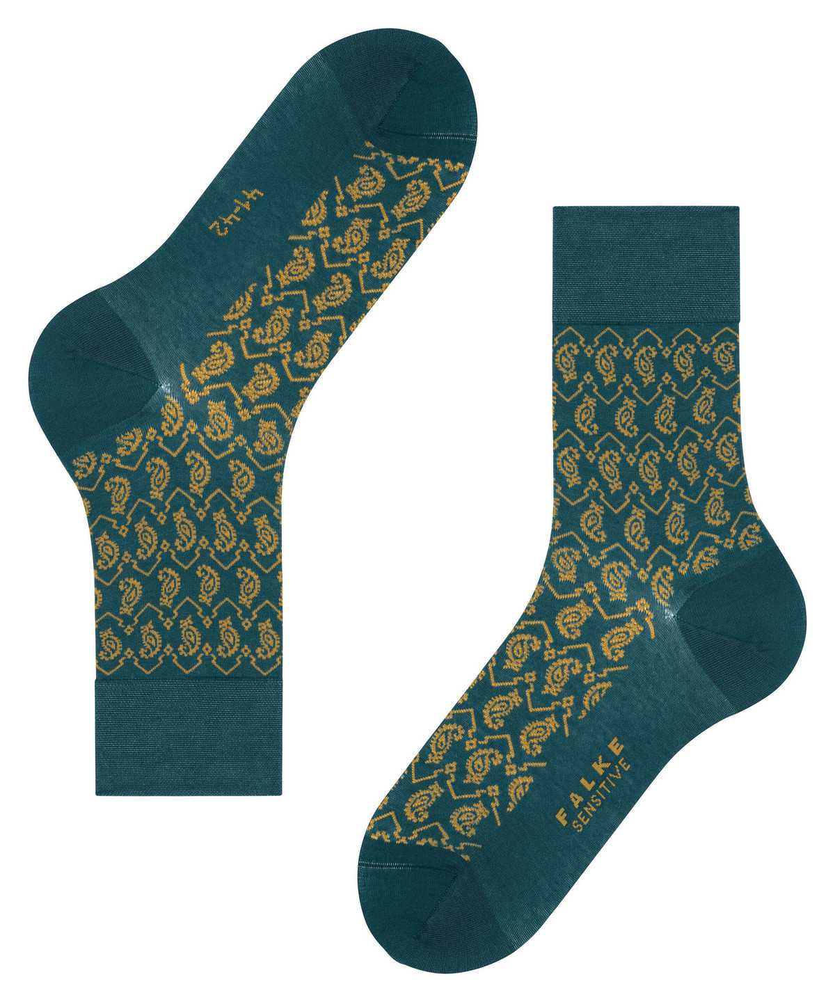 Falke Sensitive Indian Tie Pattern Socks Miesten Sukat Vihreä | 16874NHEO