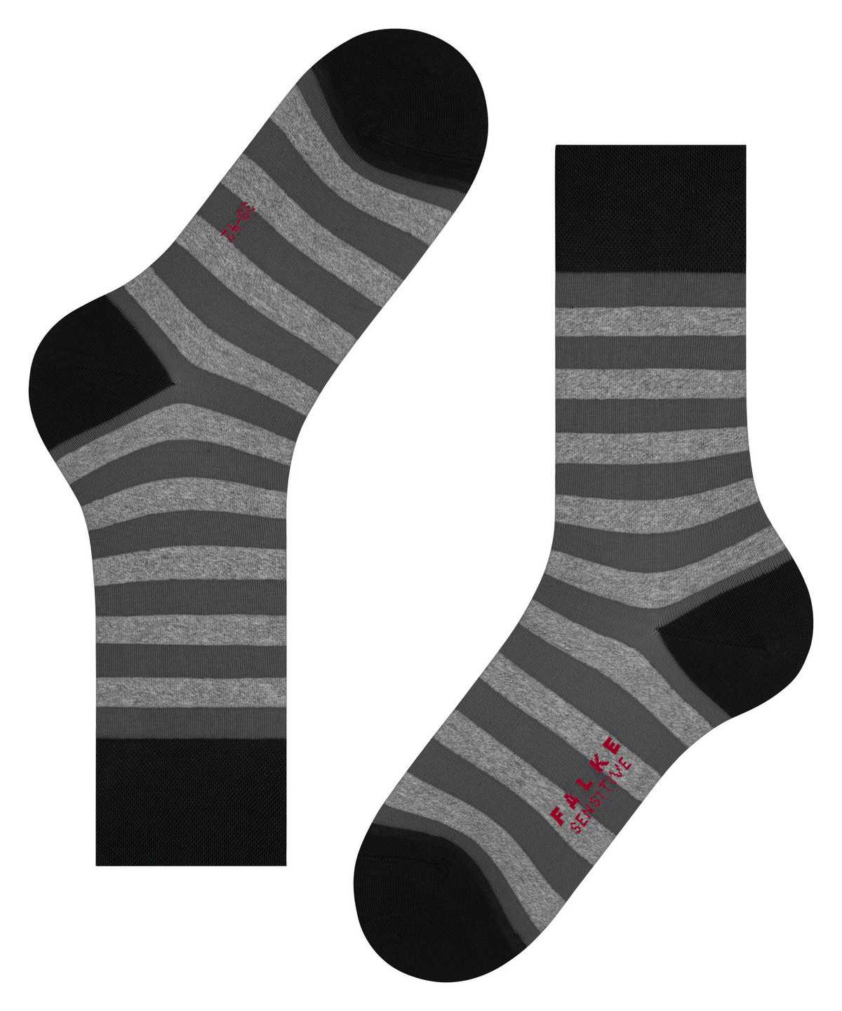 Falke Sensitive Mapped Line Socks Miesten Sukat Mustat | 68512OBJS