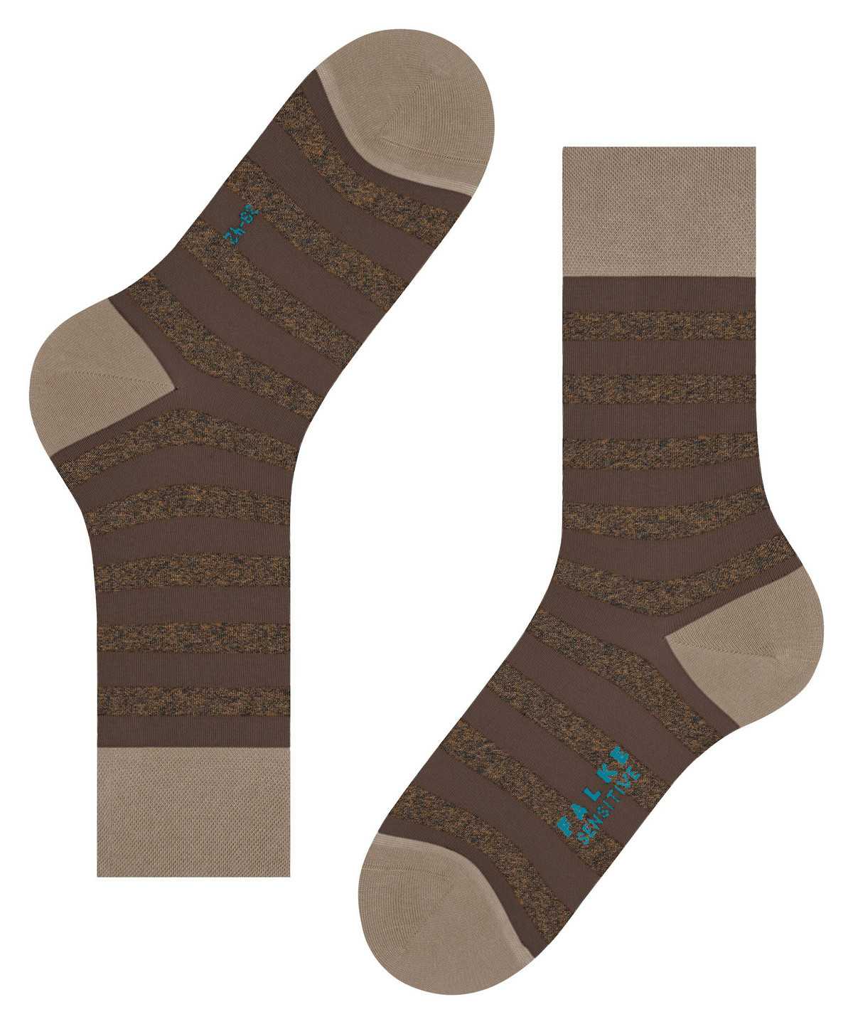 Falke Sensitive Mapped Line Socks Miesten Sukat Ruskea | 20765QBRY