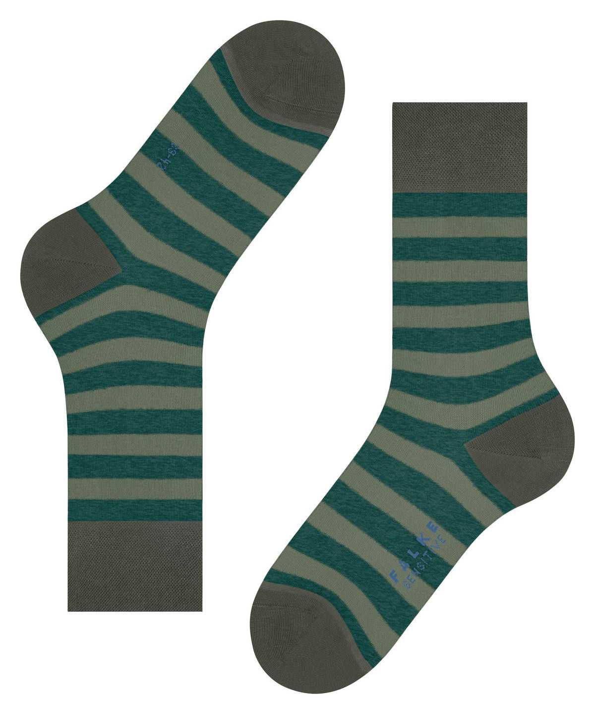 Falke Sensitive Mapped Line Socks Miesten Sukat Vihreä | 02589WTCY