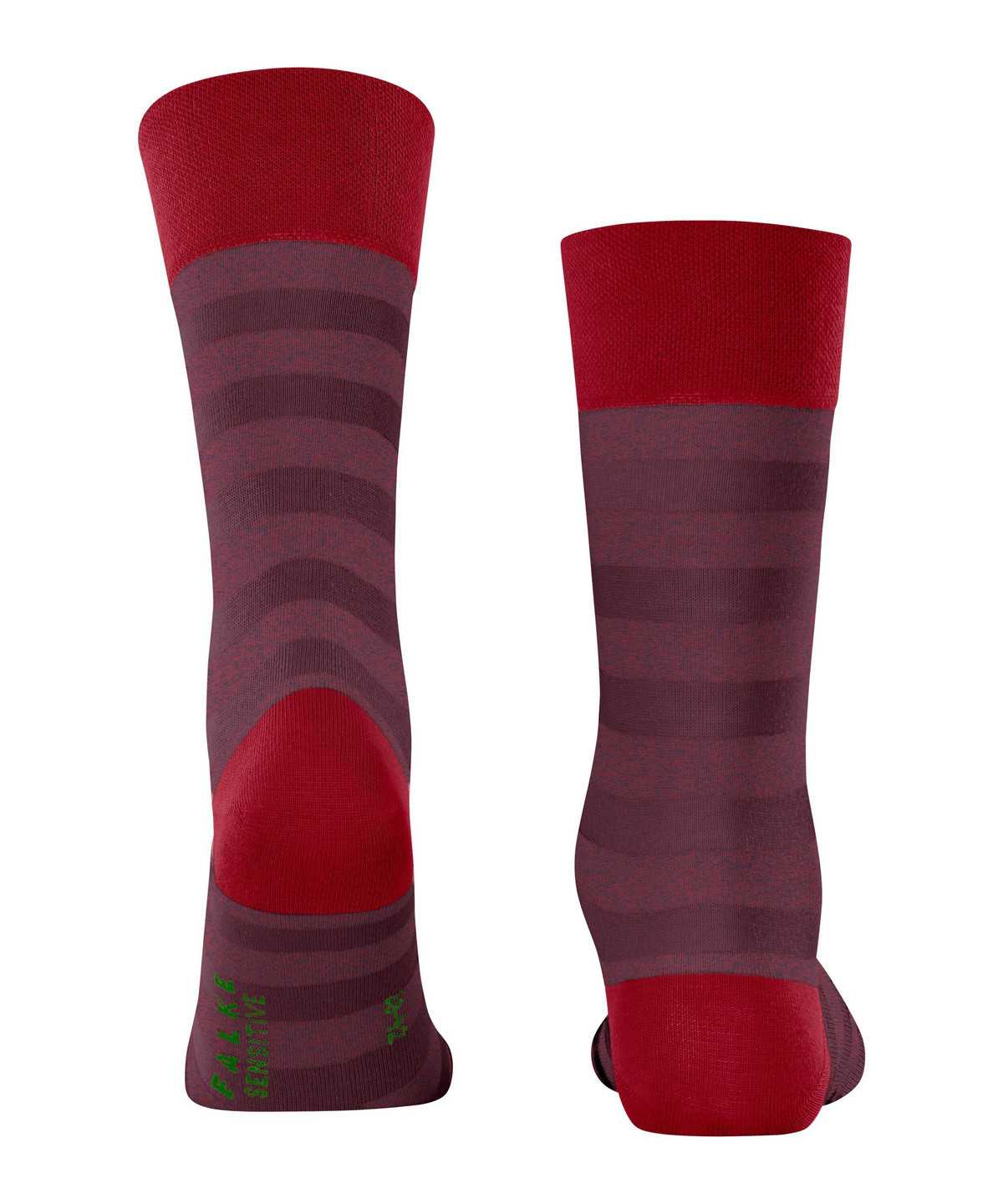 Falke Sensitive Mapped Line Socks Miesten Sukat Punainen | 01395ZMVC