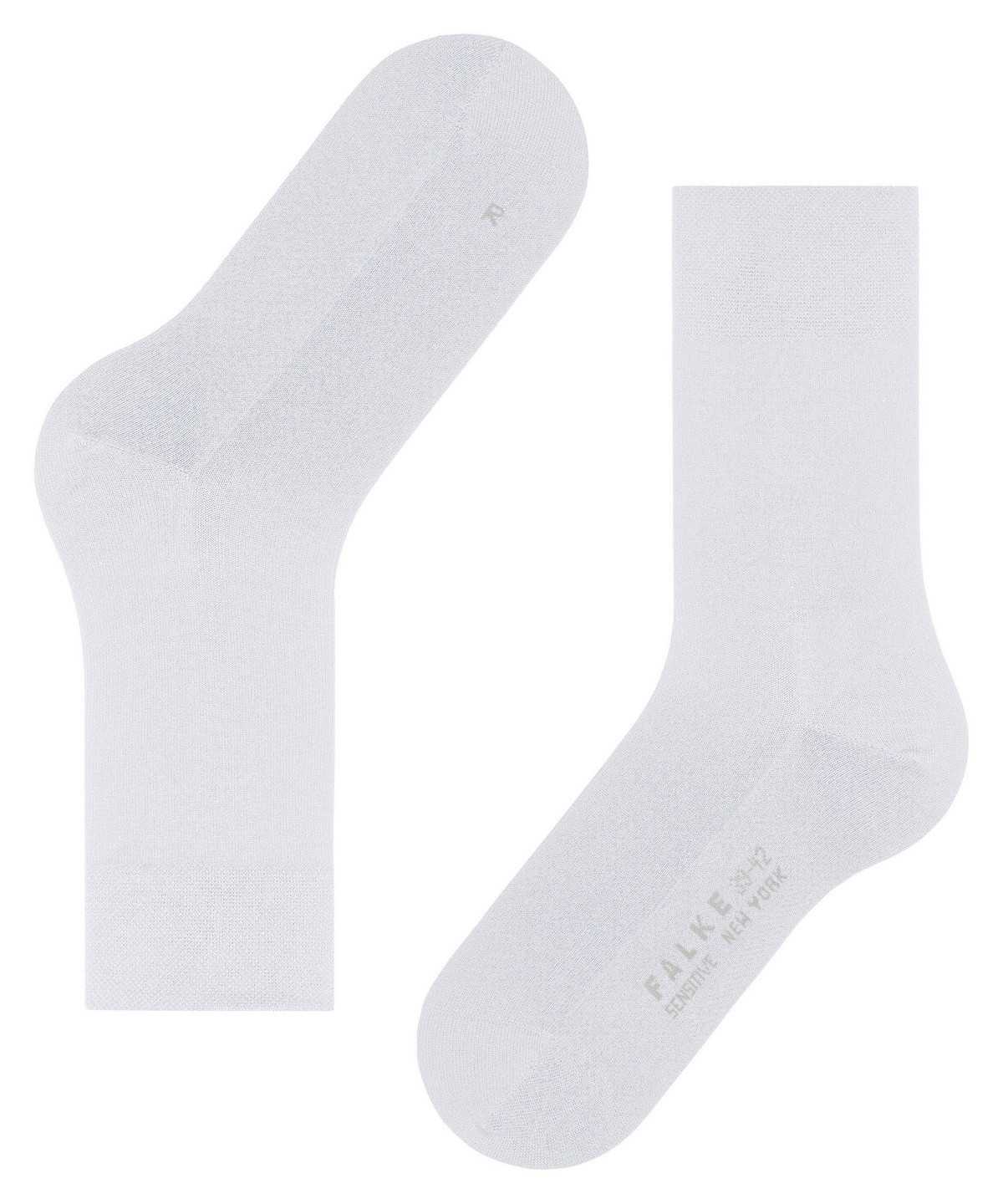 Falke Sensitive New York Socks Naisten Sukat Valkoinen | 46857KEHB