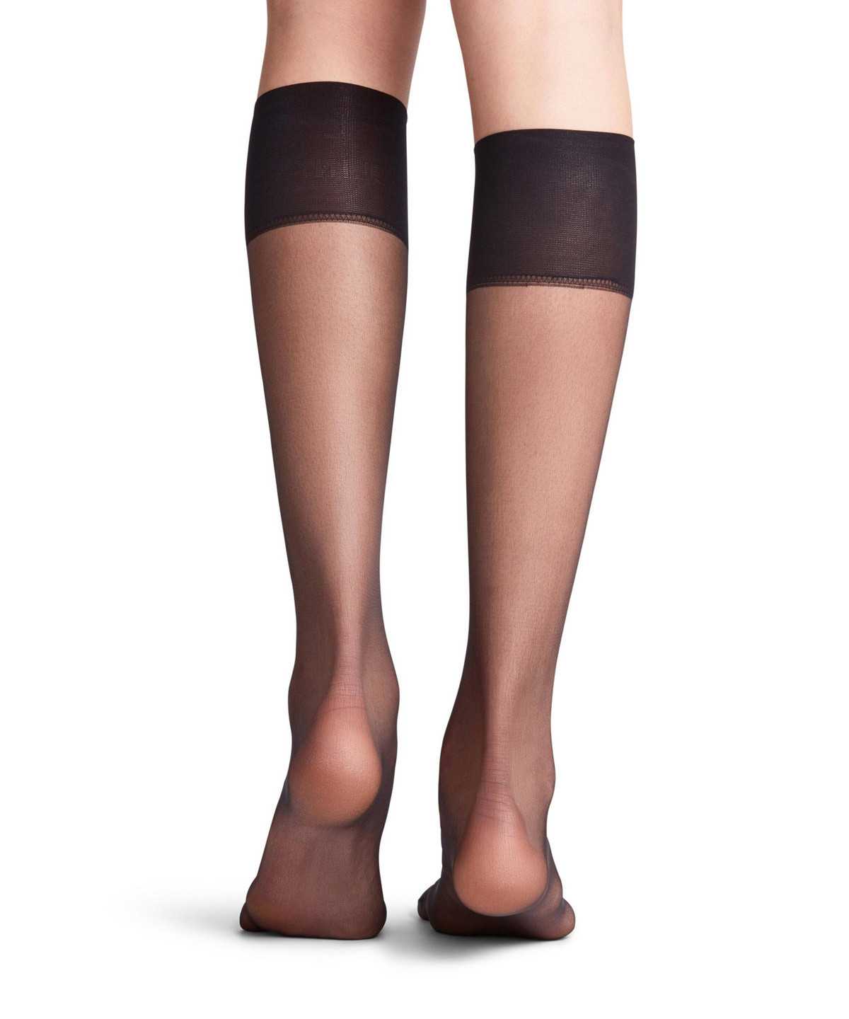 Falke Shelina 12 DEN Knee-high Socks Naisten Sukat Mustat | 43502LZDS