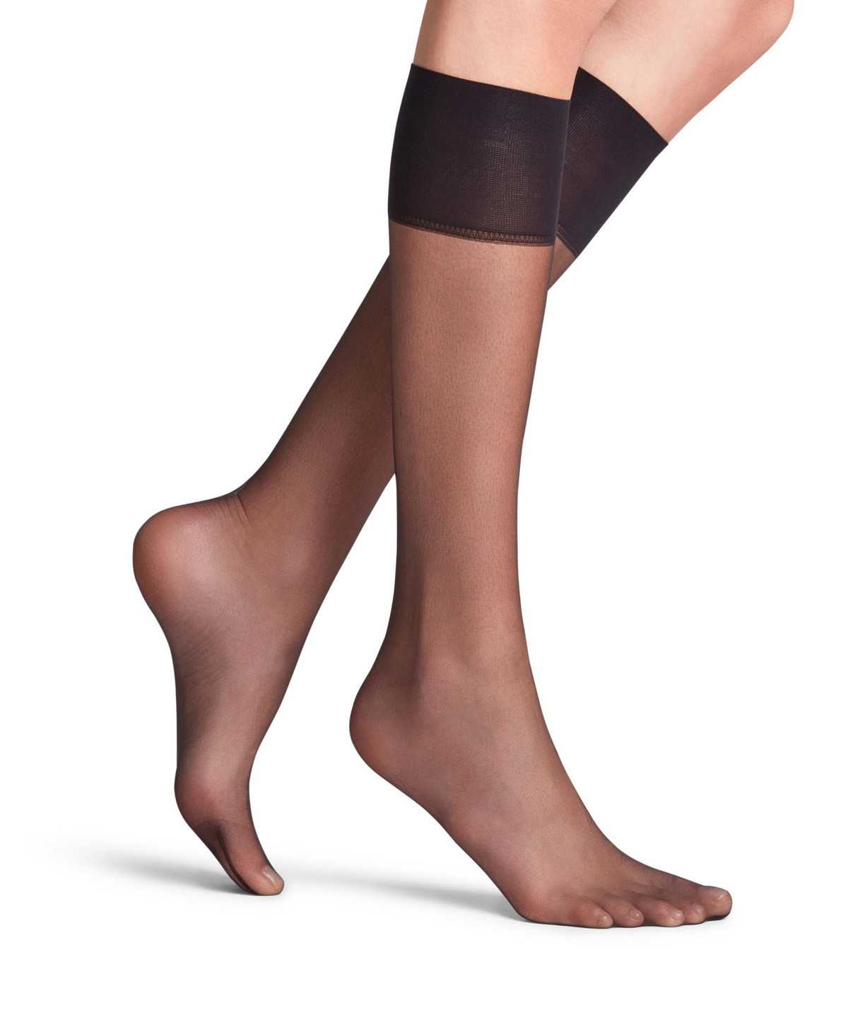 Falke Shelina 12 DEN Knee-high Socks Naisten Sukat Mustat | 43502LZDS