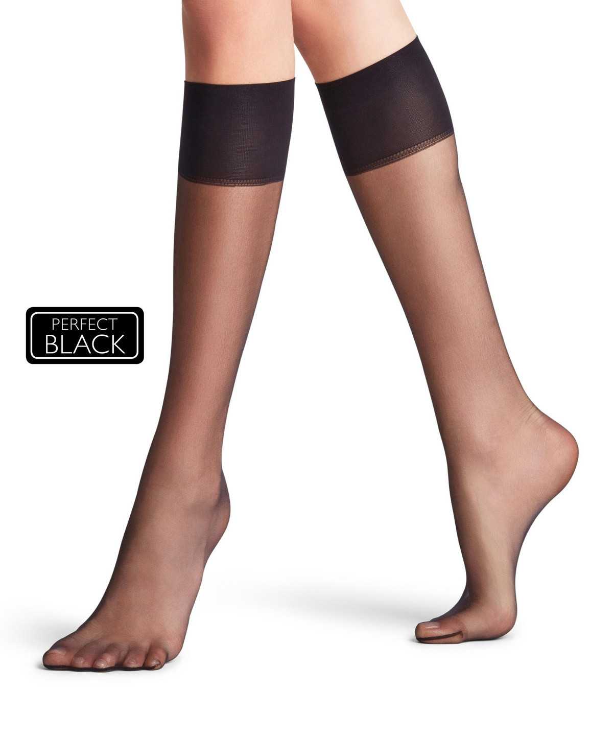 Falke Shelina 12 DEN Knee-high Socks Naisten Sukat Mustat | 43502LZDS