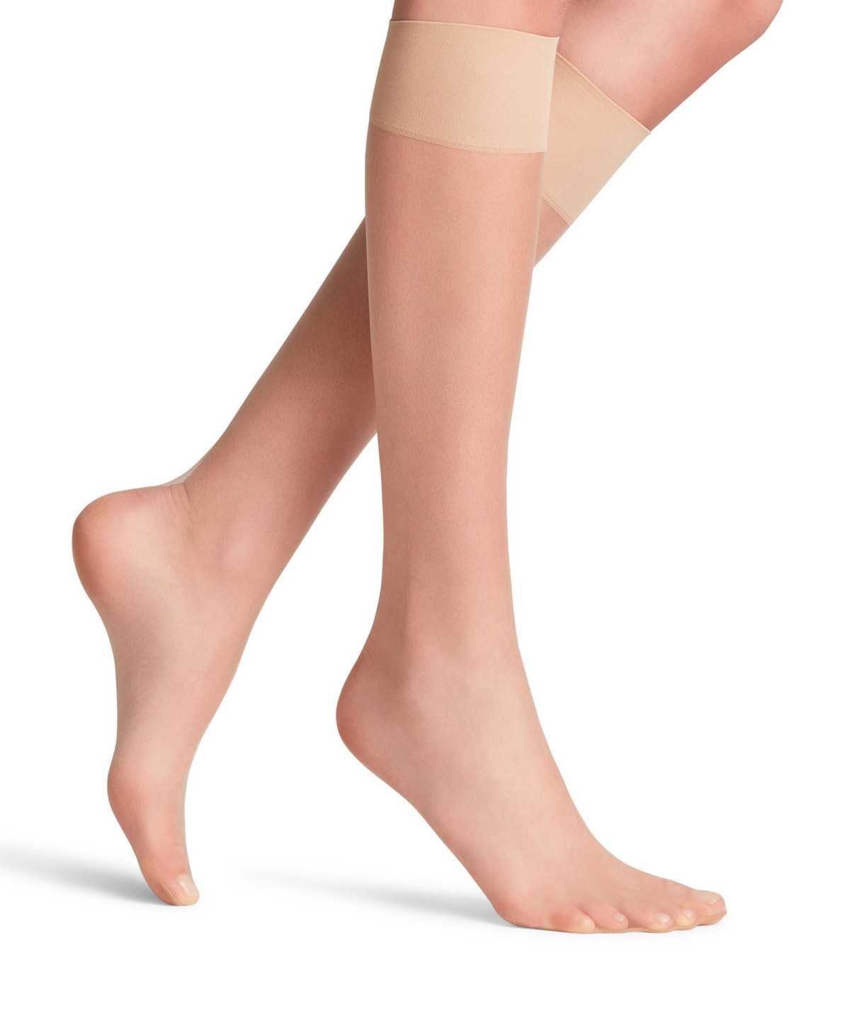 Falke Shelina 12 DEN Knee-high Socks Naisten Sukat Beige | 90153DYRE