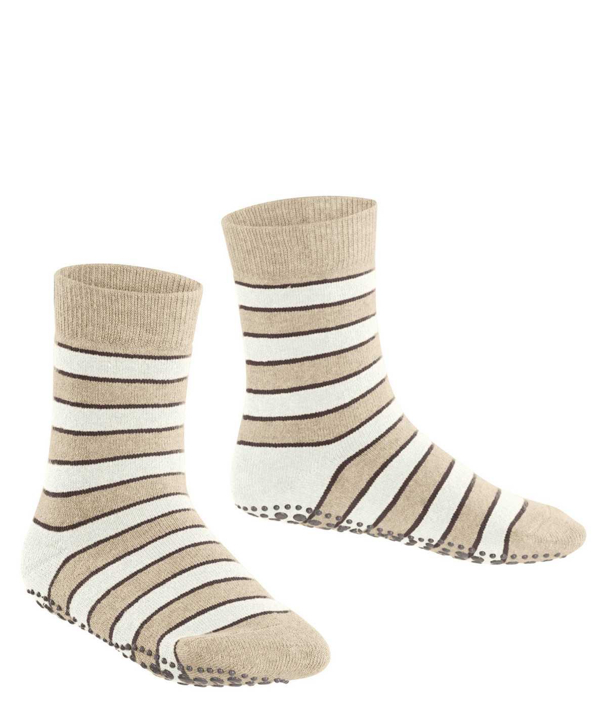 Falke Simple Stripes House socks Lasten Sukat Beige | 96143QGYF