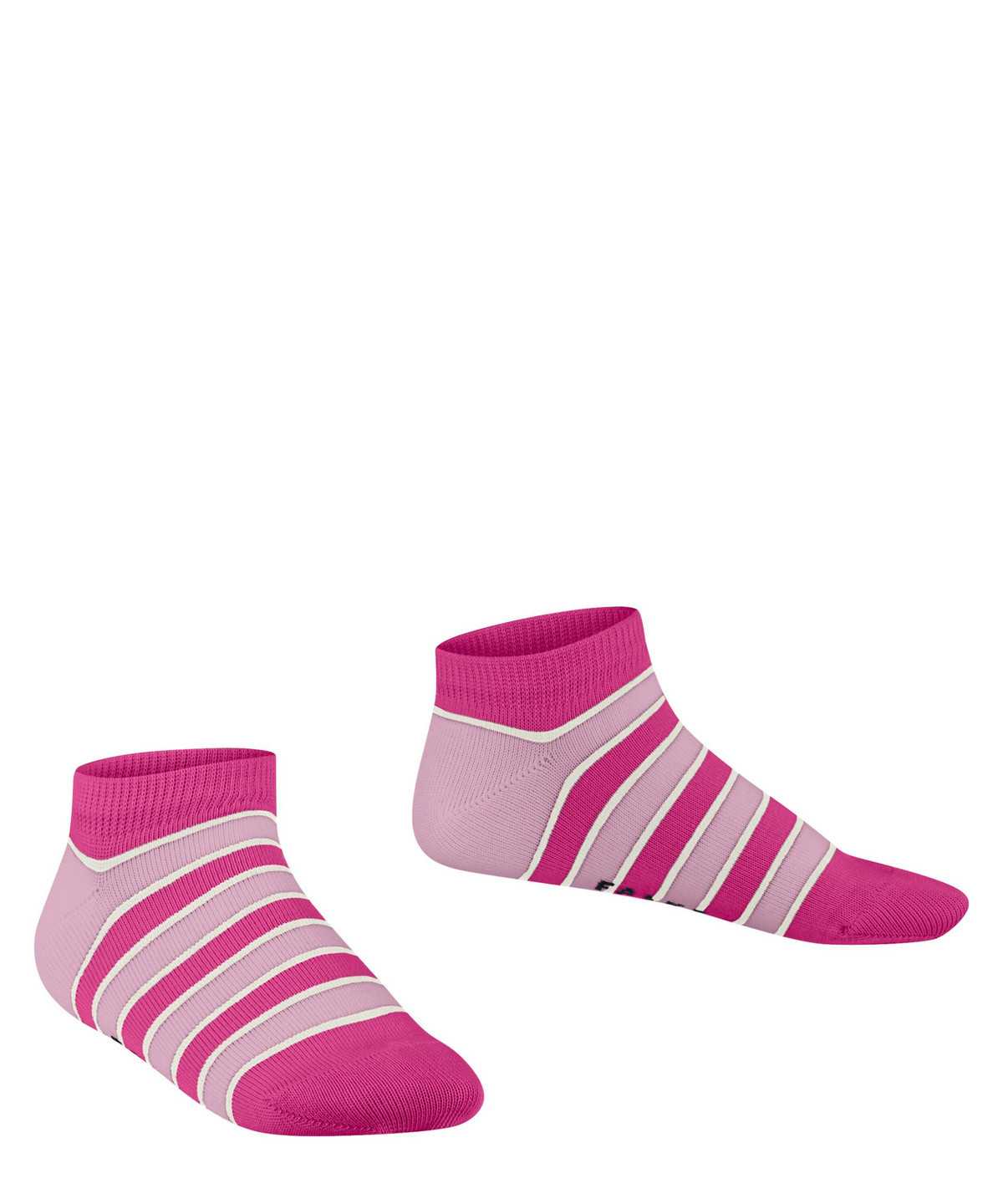 Falke Simple Stripes Sneaker socks Lasten Sukat Pinkki | 91430VKWP