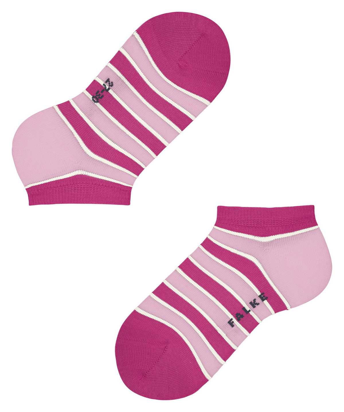 Falke Simple Stripes Sneaker socks Lasten Sukat Pinkki | 91430VKWP