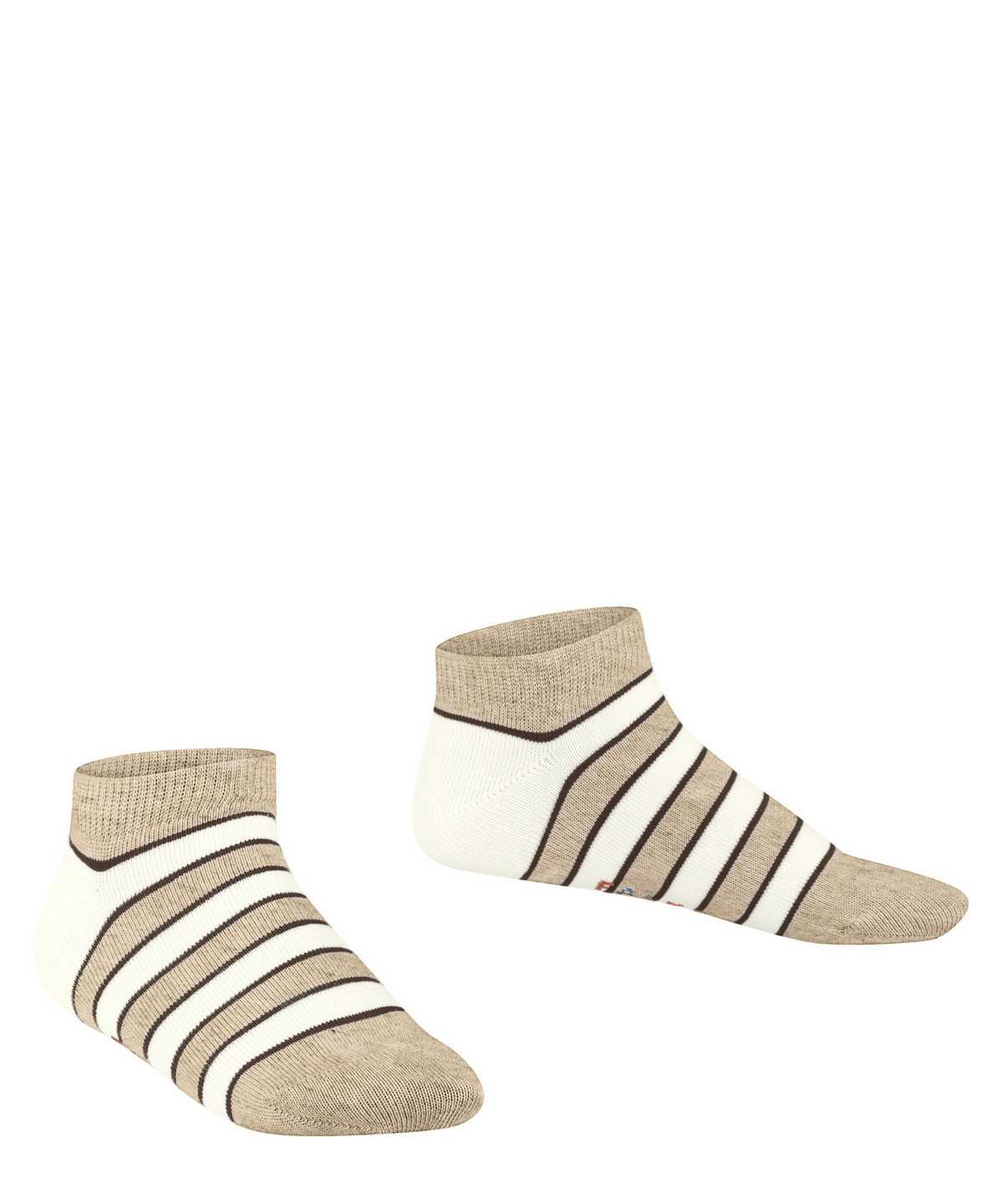 Falke Simple Stripes Sneaker socks Lasten Sukat Beige | 26903CEDH