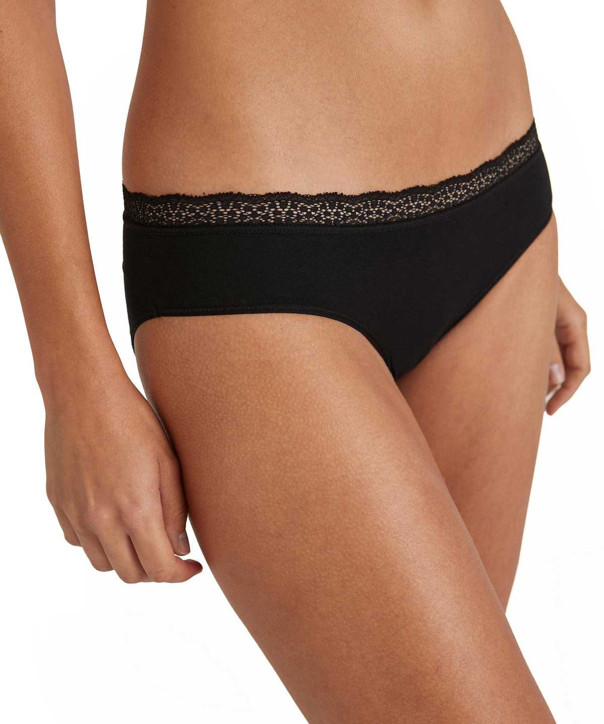 Falke Slip Daily Lace Naisten Panties & Slips Mustat | 96130RSJN