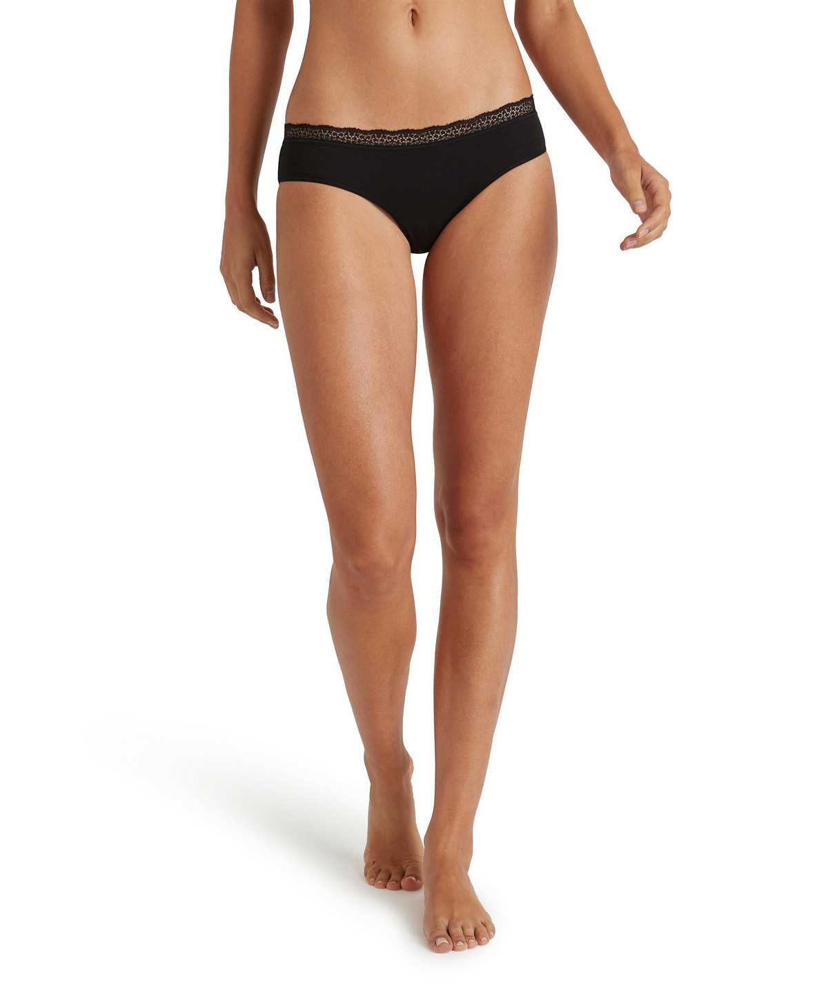 Falke Slip Daily Lace Naisten Panties & Slips Mustat | 96130RSJN