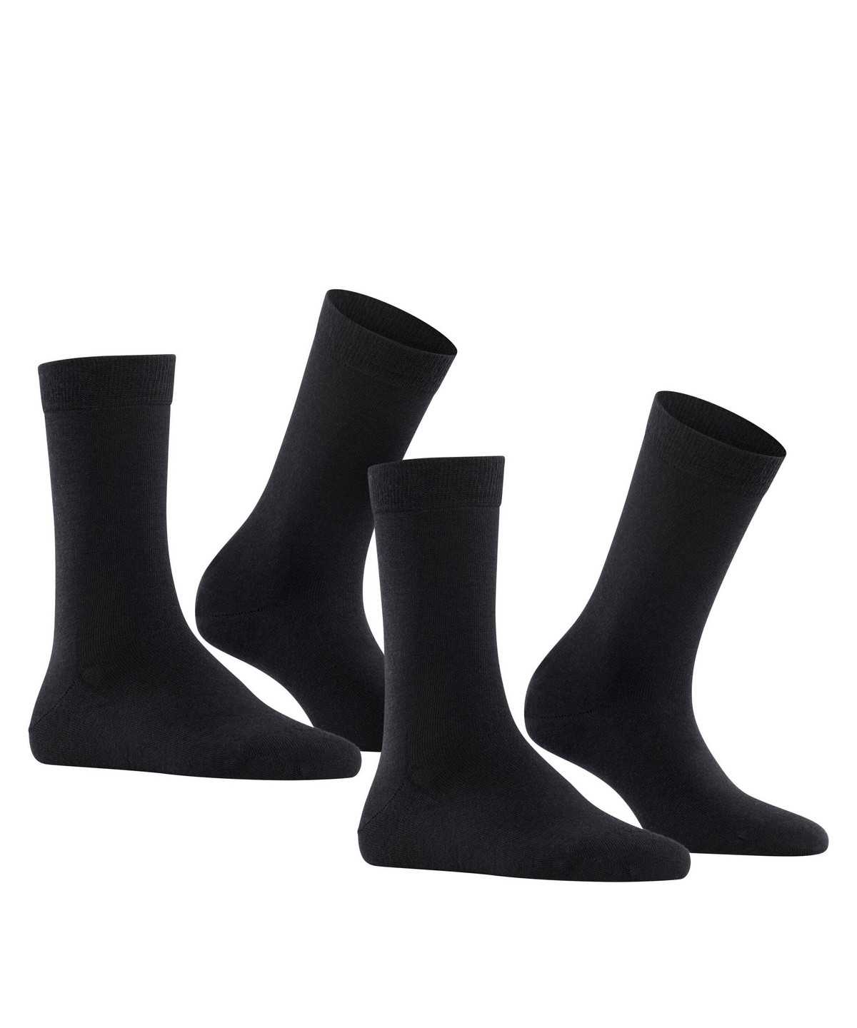 Falke Softmerino 2-Pack Socks Naisten Sukat Mustat | 59716AVBH