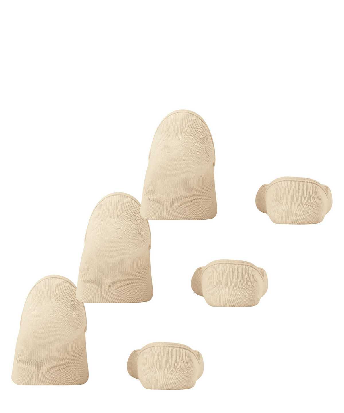 Falke Step 3-Pack Invisibles Naisten No Show Socks Beige | 31857PZCL