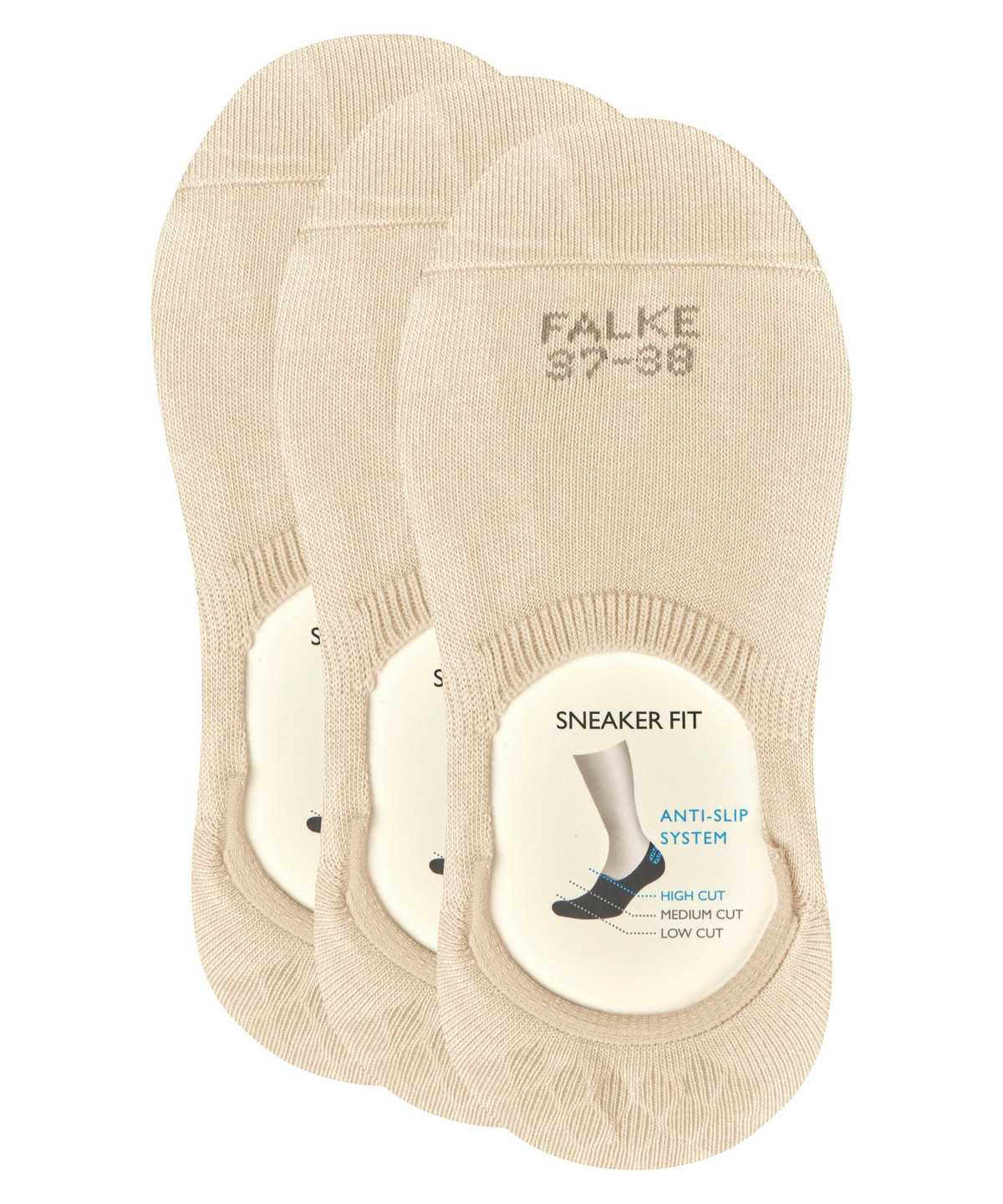 Falke Step 3-Pack Invisibles Naisten No Show Socks Beige | 31857PZCL