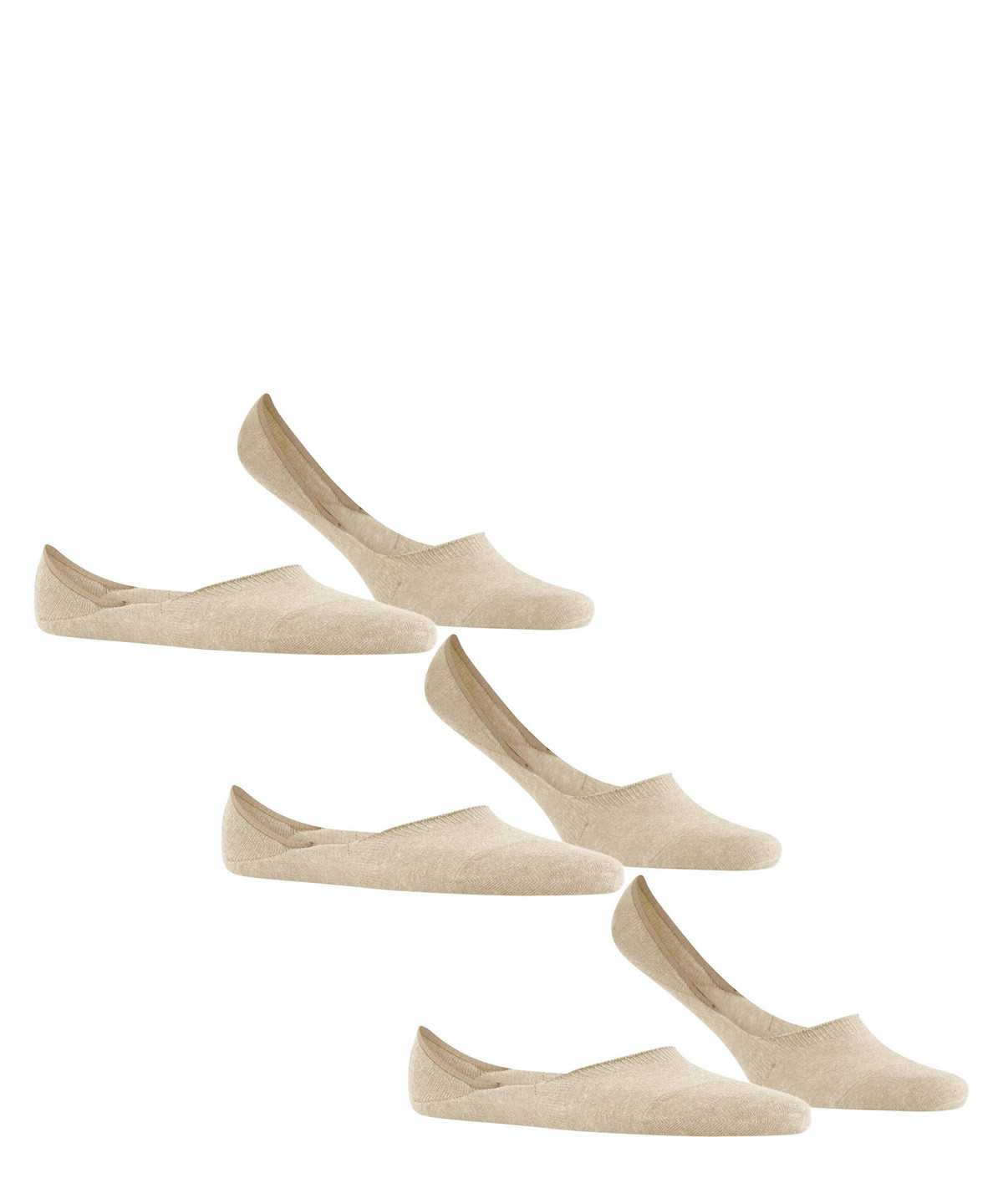 Falke Step Medium Cut 3-Pack Invisibles Miesten No Show Socks Beige | 23017ESYH