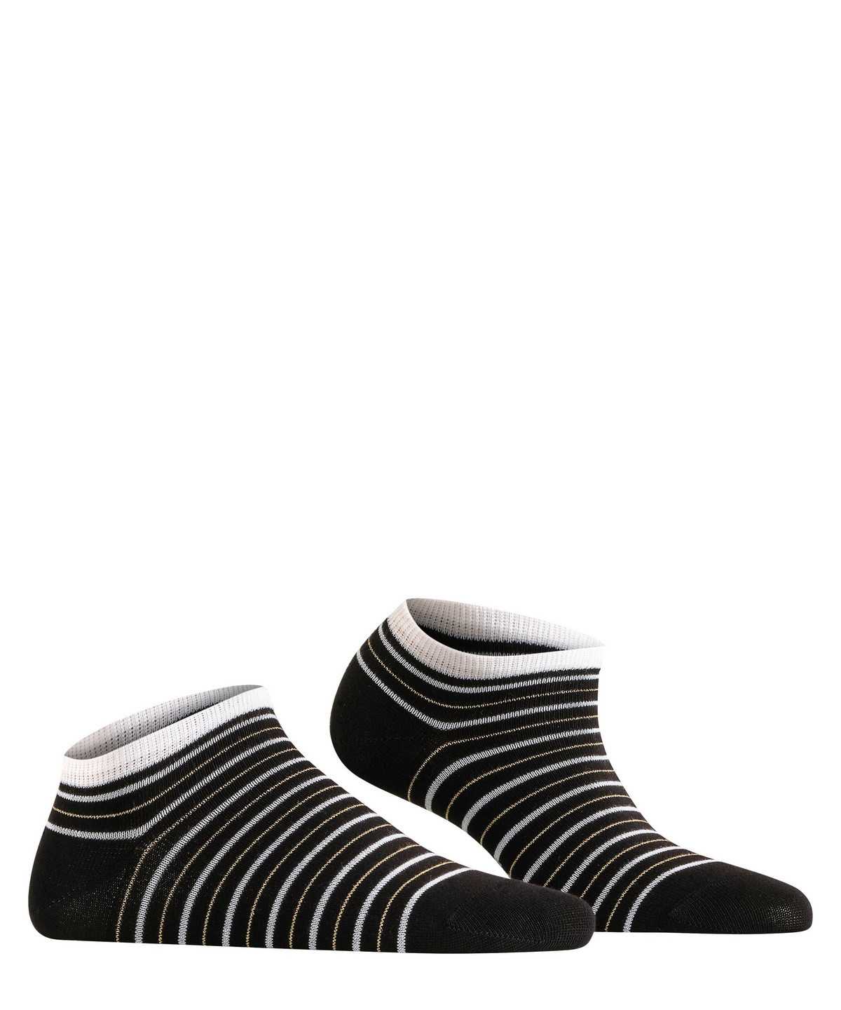 Falke Stripe Shimmer Sneaker Socks Naisten Sukat Mustat | 61239GZYN