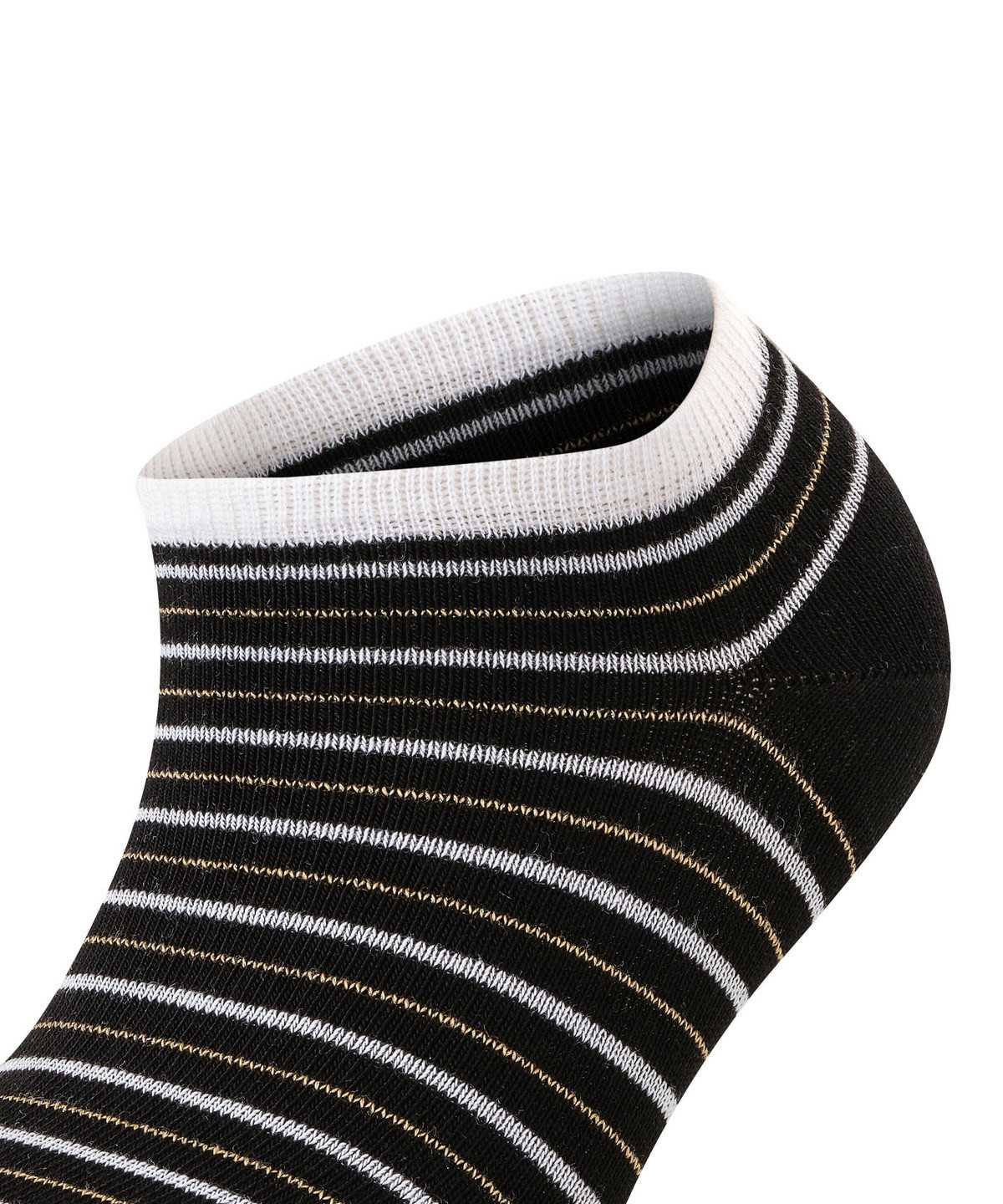 Falke Stripe Shimmer Sneaker Socks Naisten Sukat Mustat | 61239GZYN