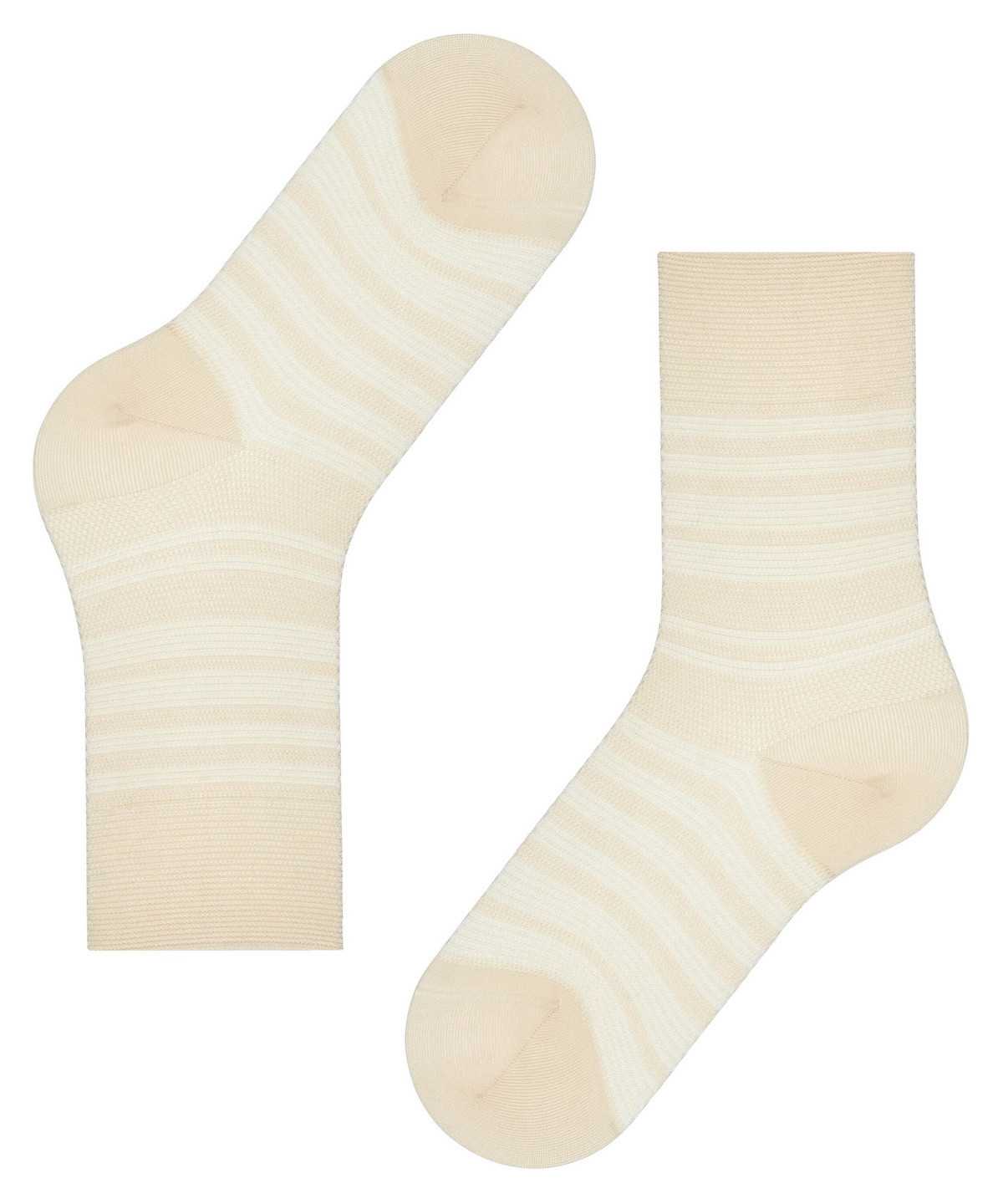 Falke Sunset Stripe Socks Naisten Sukat Beige | 17356OZGM