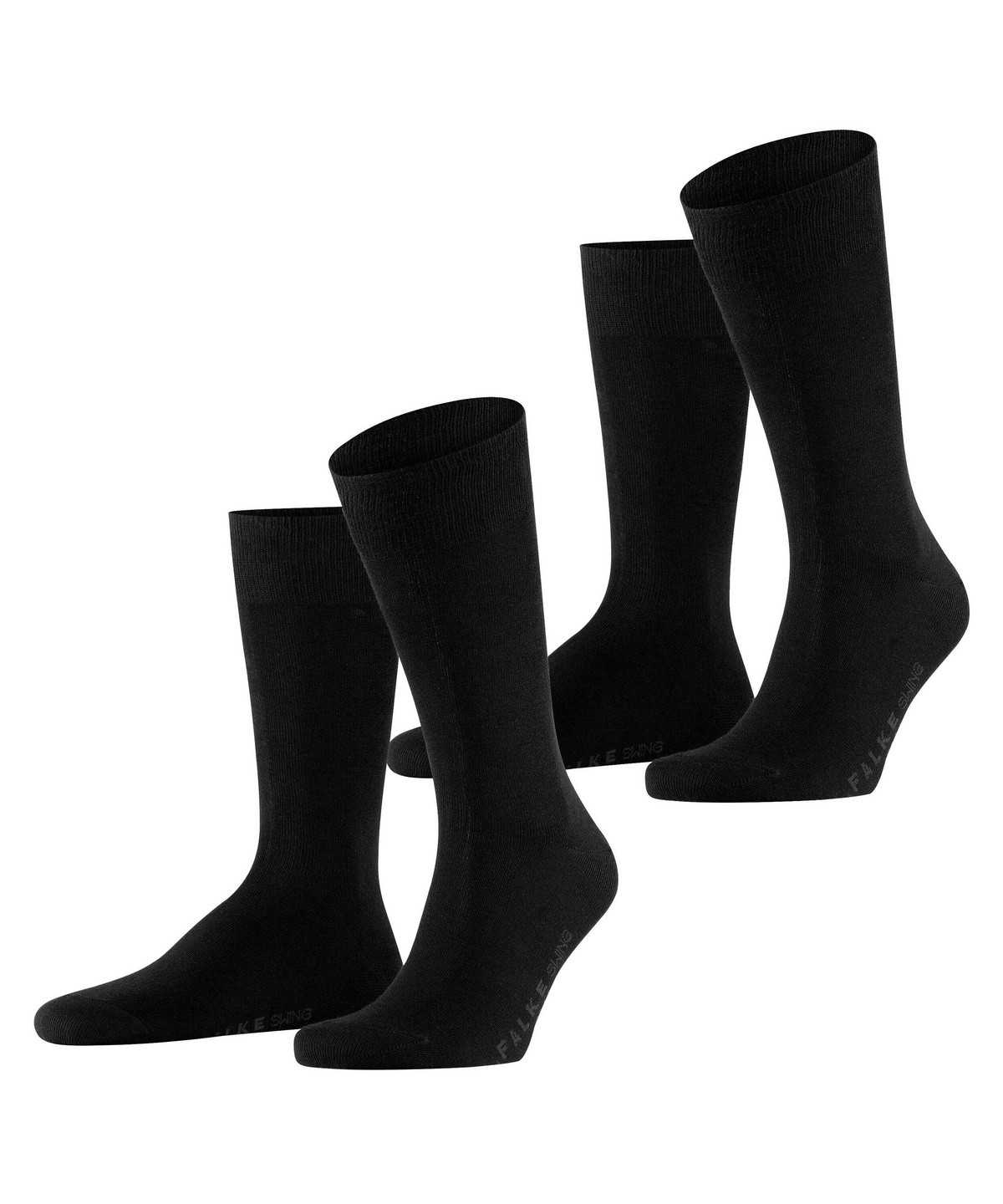 Falke Swing 2-Pack Socks Miesten Sukat Mustat | 08635XMDL