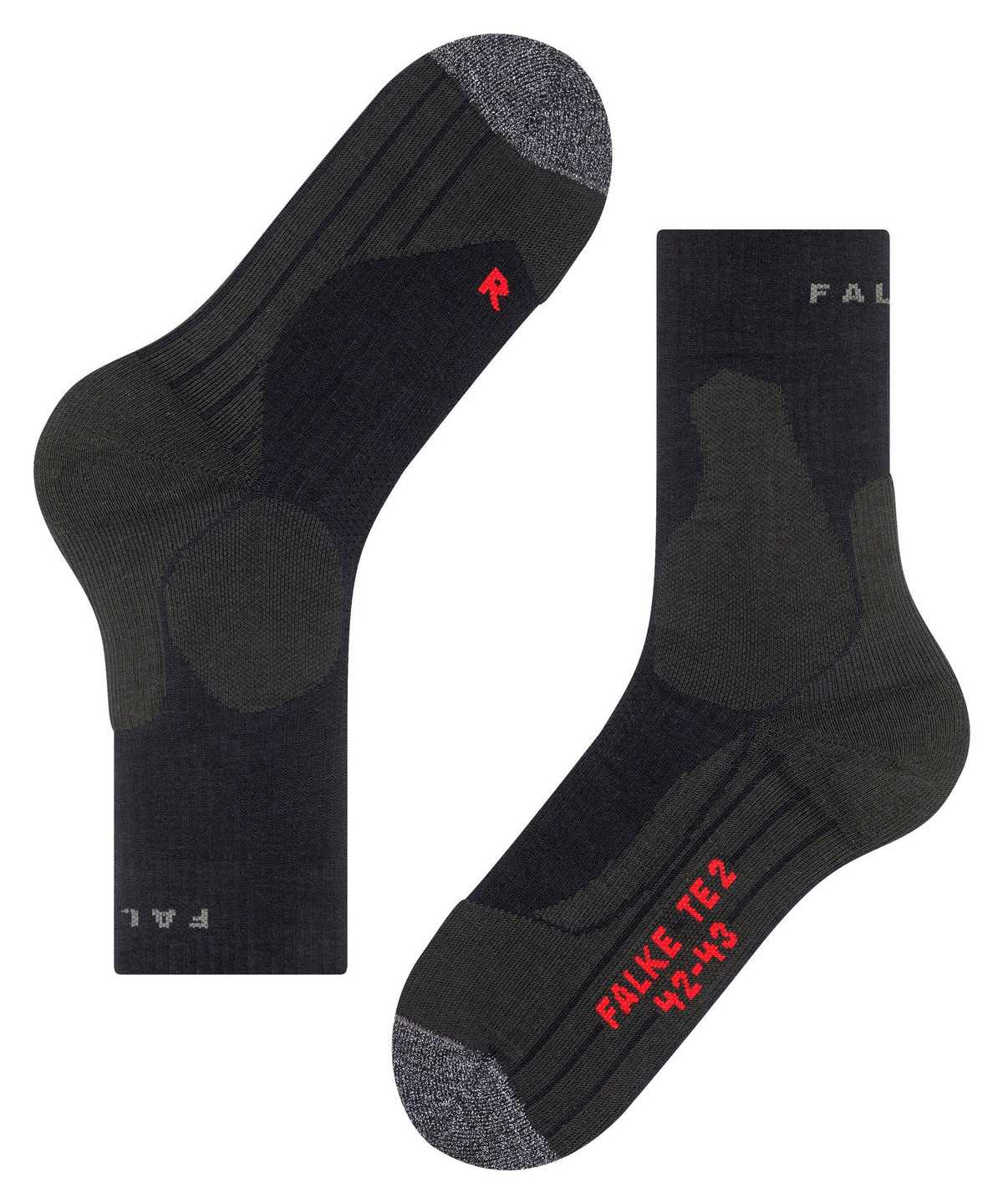 Falke TE2 Tennis Socks Miesten Sukat Mustat | 46157QMYA