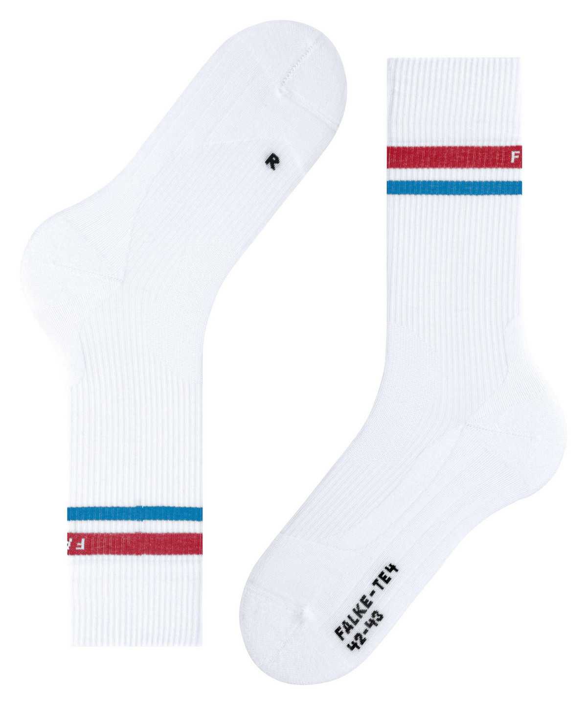 Falke TE4 Classic Tennis Socks Miesten Sukat Valkoinen | 24381FAGW