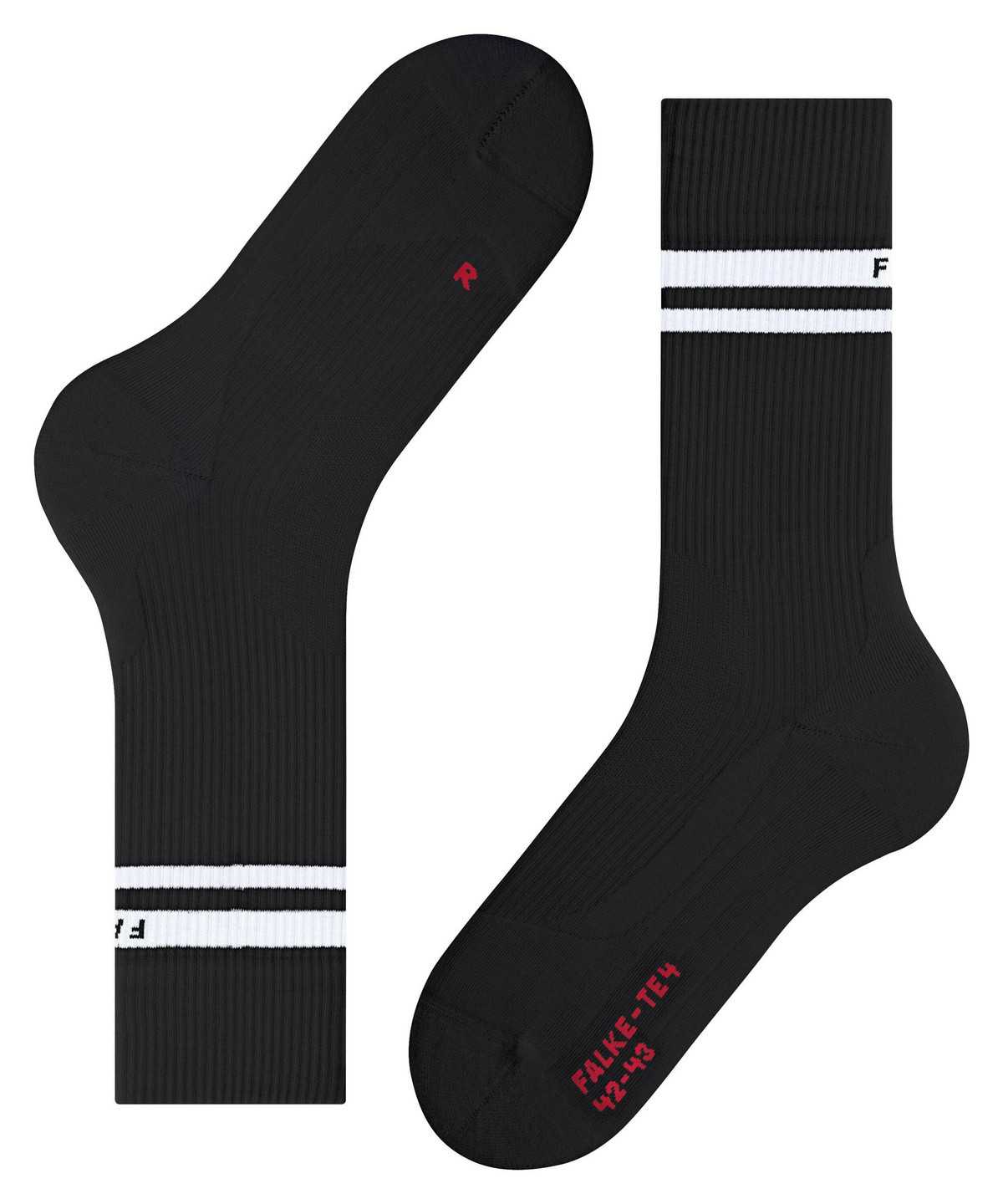 Falke TE4 Classic Tennis Socks Miesten Sukat Mustat | 65184IKYD