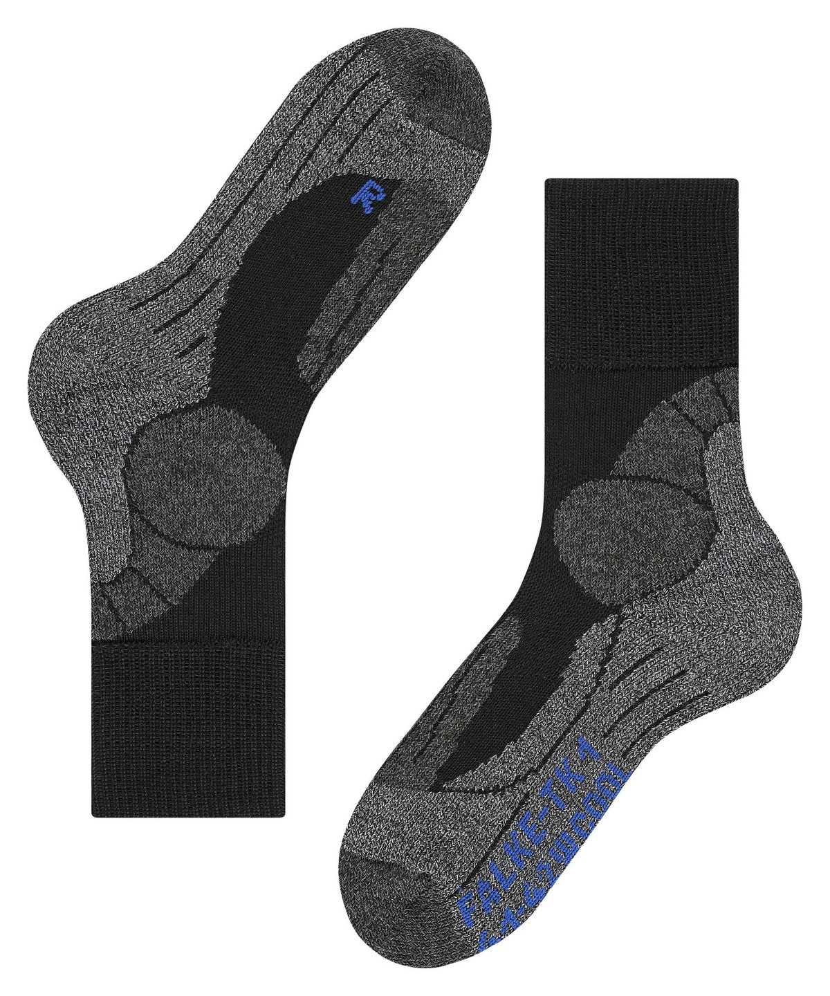 Falke TK1 Adventure Cool Trekking Socks Naisten Sports Socks Mustat | 28956ZXWD