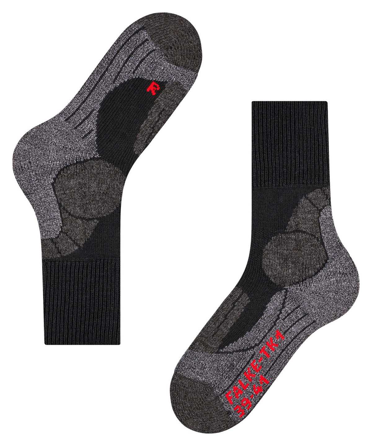 Falke TK1 Adventure Trekking Socks Miesten Sukat Mustat | 84372QSFU