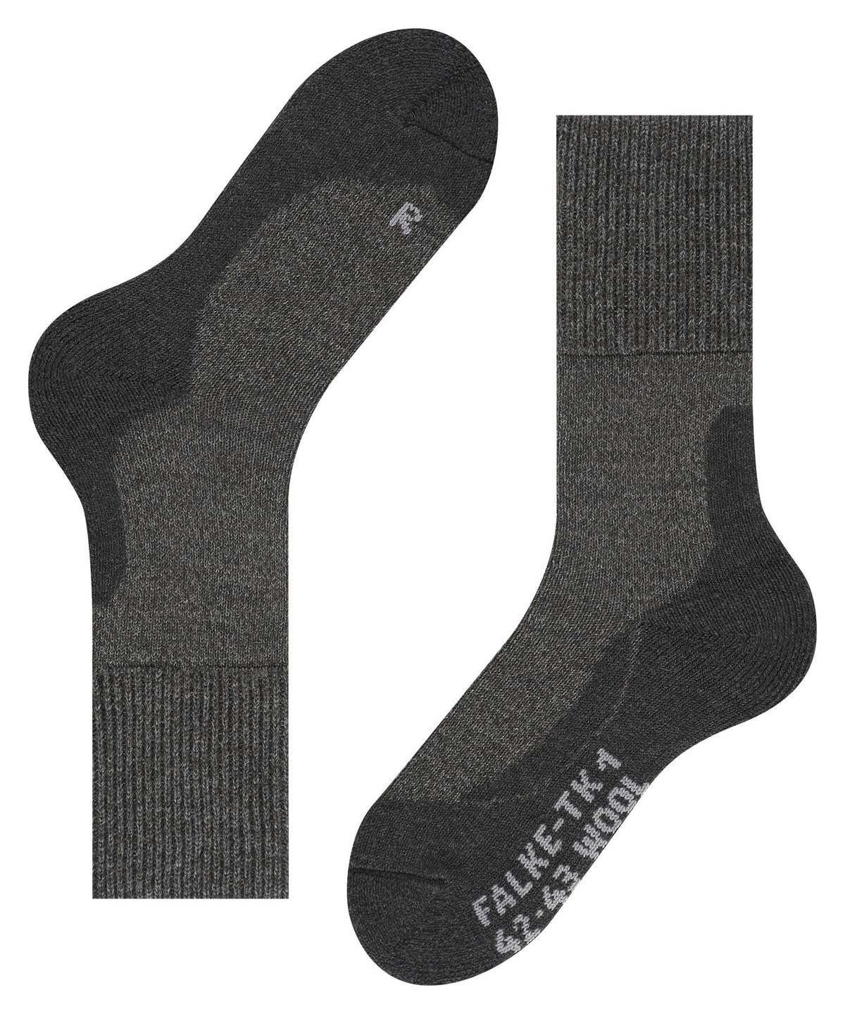 Falke TK1 Adventure Wool Trekking Socks Miesten Sukat Harmaat | 10958YTGL