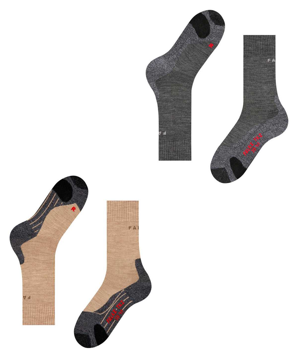 Falke TK2 Explore 2-Pack Socks Miesten Sukat Multicolored | 04967MKBF