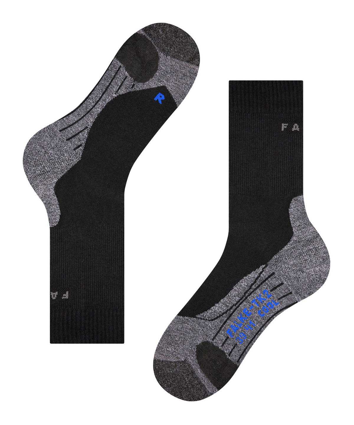 Falke TK2 Explore Cool Trekking Socks Miesten Sukat Mustat | 15837DFOU