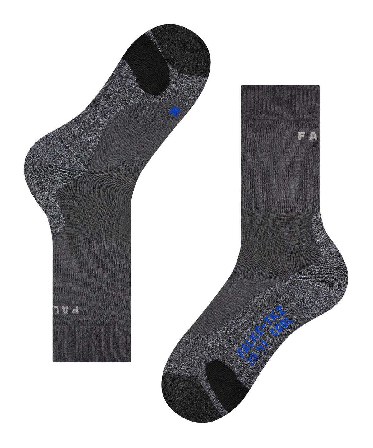 Falke TK2 Explore Cool Trekking Socks Miesten Sukat Harmaat | 10376TGCN