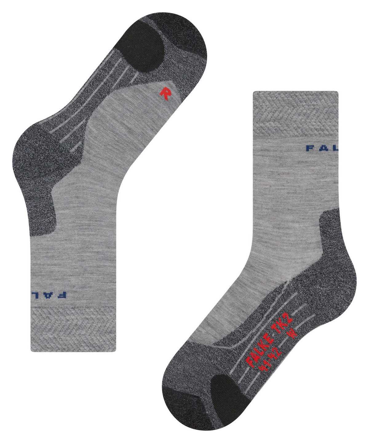 Falke TK2 Explore Melange Trekking Socks Naisten Sports Socks Harmaat | 35790YALI