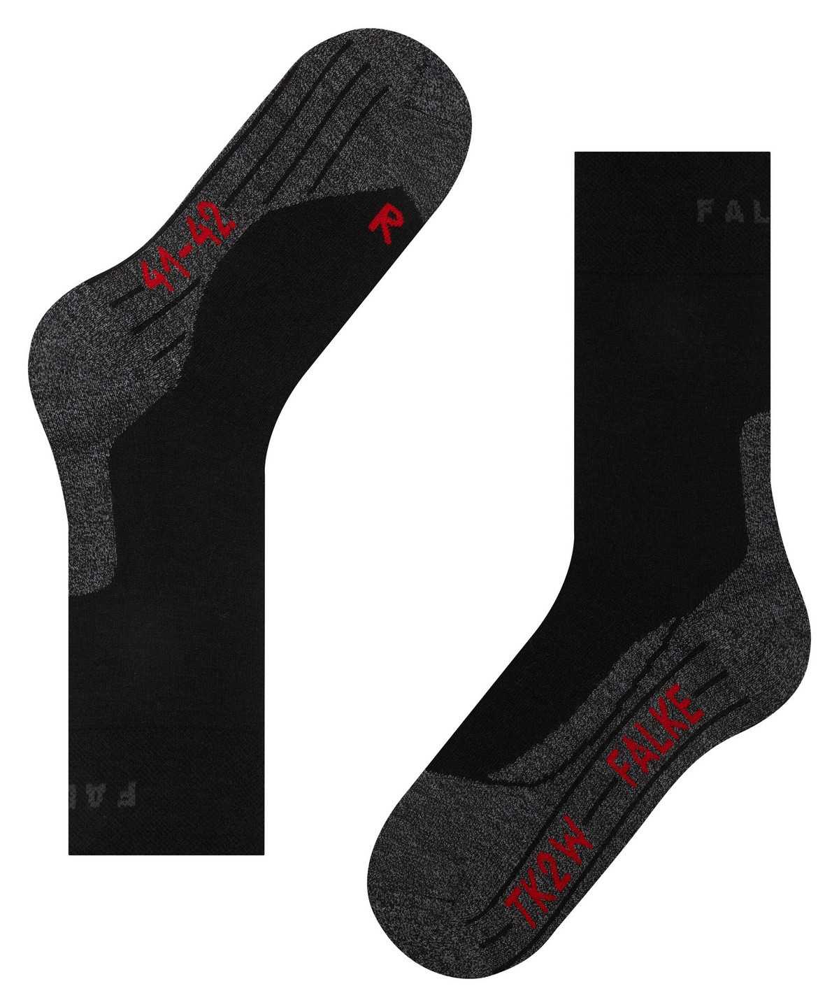 Falke TK2 Explore Sensitive Trekking Socks Miesten Sukat Mustat | 54621WEQR