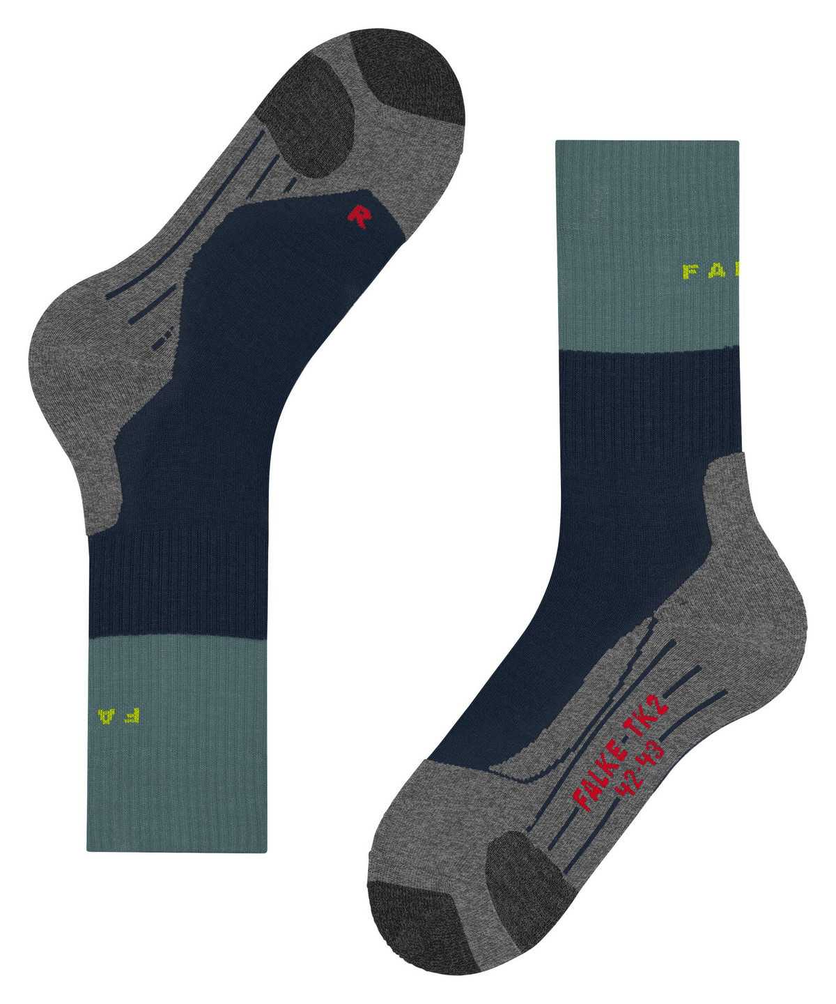 Falke TK2 Explore Trekking Socks Miesten Sukat Sininen | 20814POQR