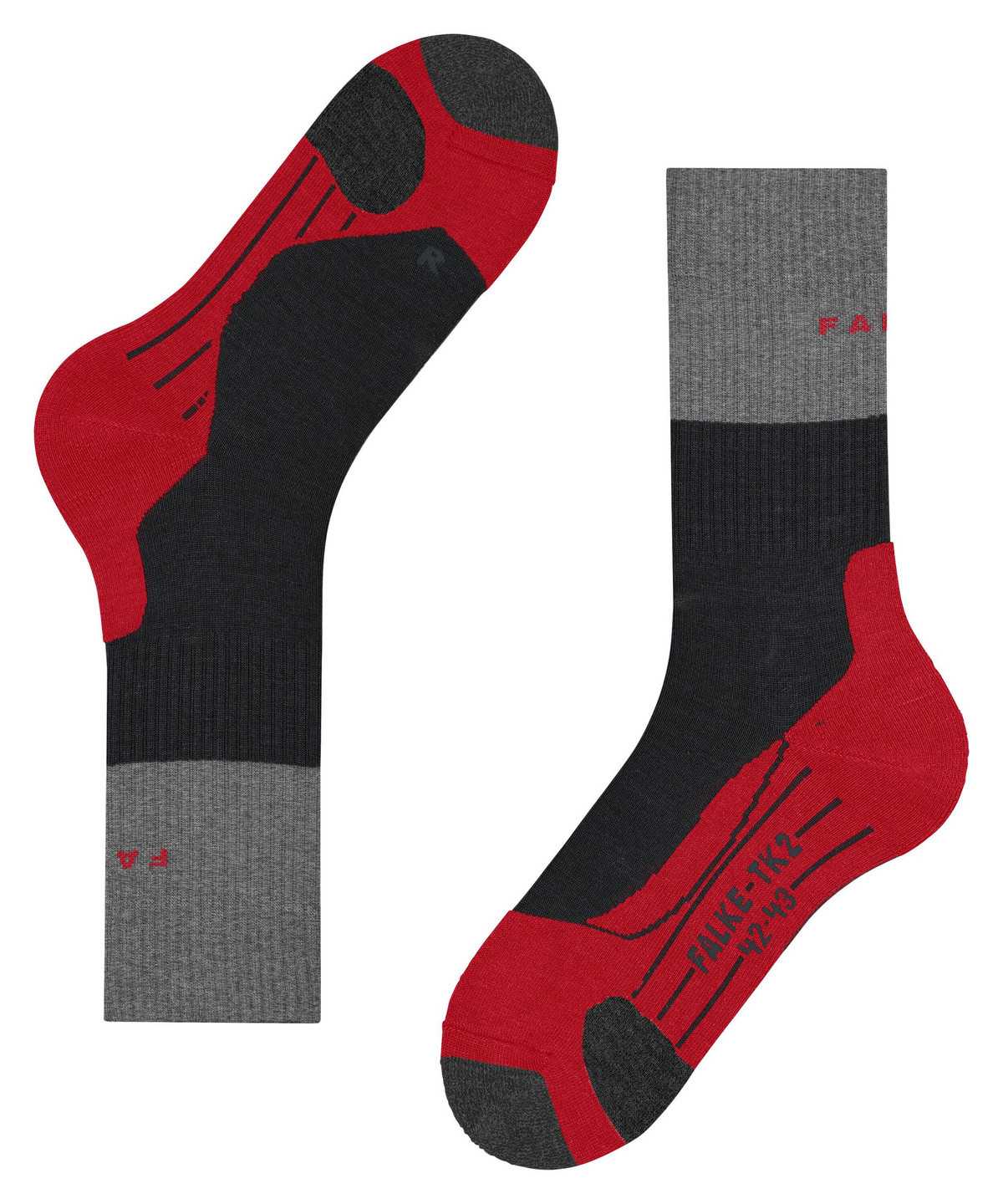 Falke TK2 Explore Trekking Socks Miesten Sukat Mustat | 14765TCUO