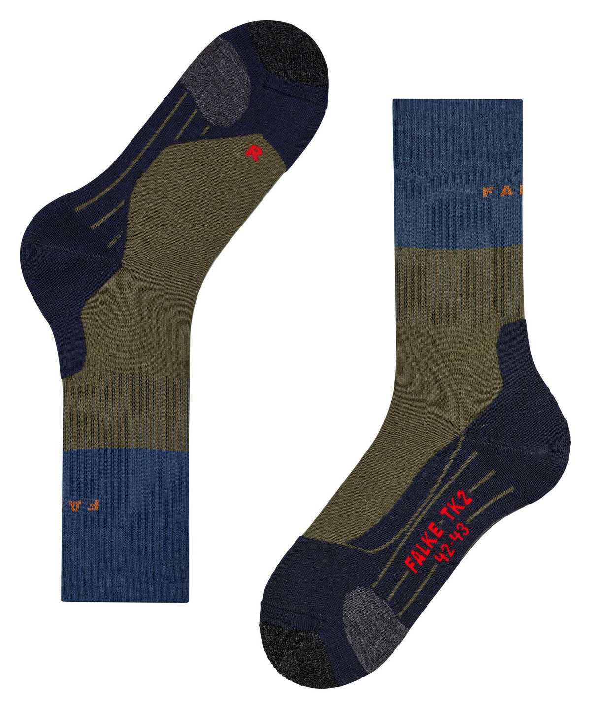 Falke TK2 Explore Trekking Socks Miesten Sukat Vihreä | 91685YMAG