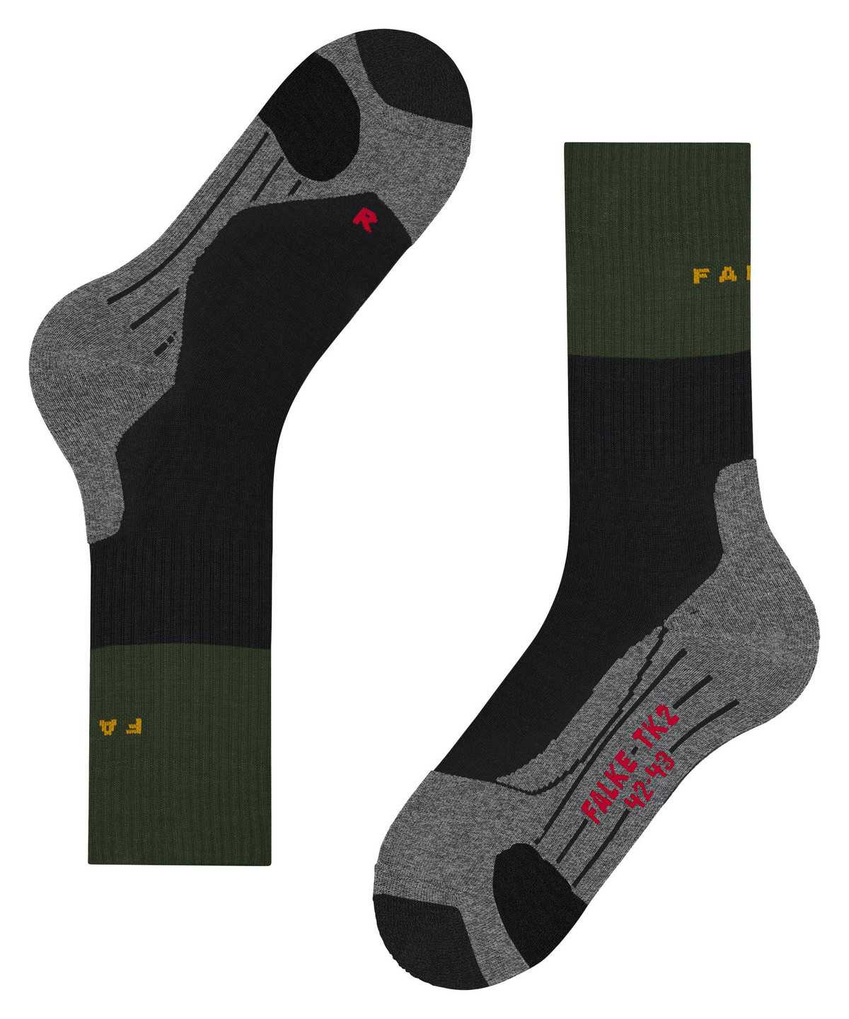 Falke TK2 Explore Trekking Socks Miesten Sukat Vihreä | 46589USDX