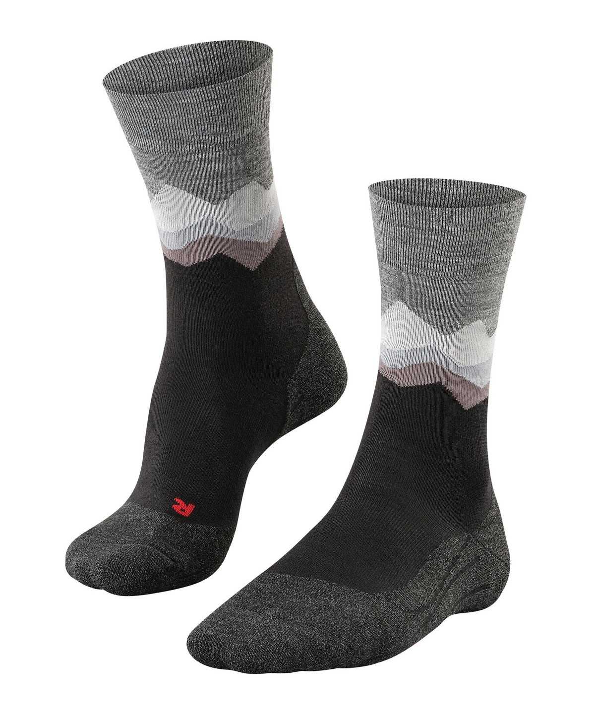 Falke TK2 Explore Trekking Socks Miesten Sukat Mustat | 10398IDWV