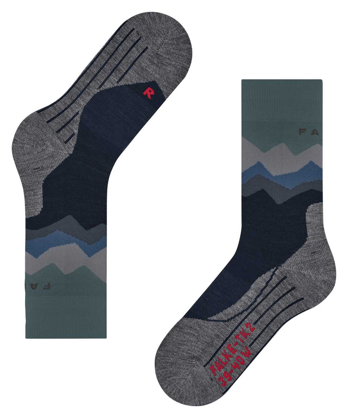 Falke TK2 Explore Trekking Socks Miesten Sukat Sininen | 17849IDQX