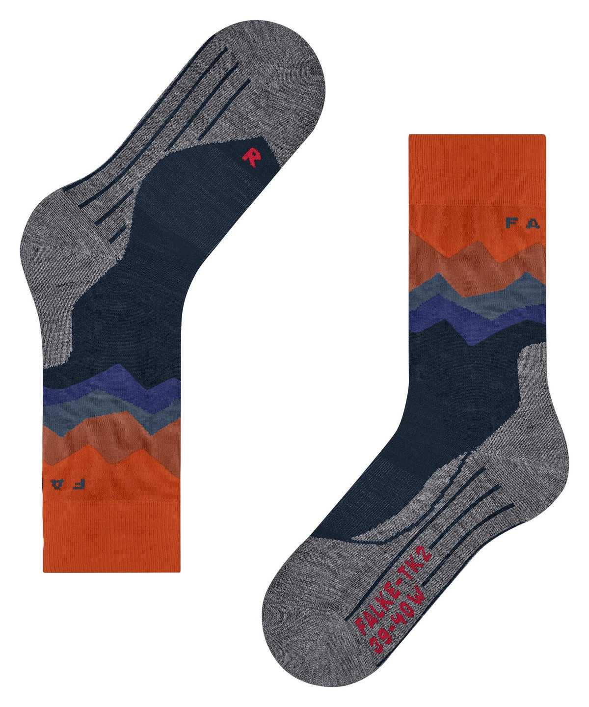 Falke TK2 Explore Trekking Socks Miesten Sukat Sininen | 28095HETN