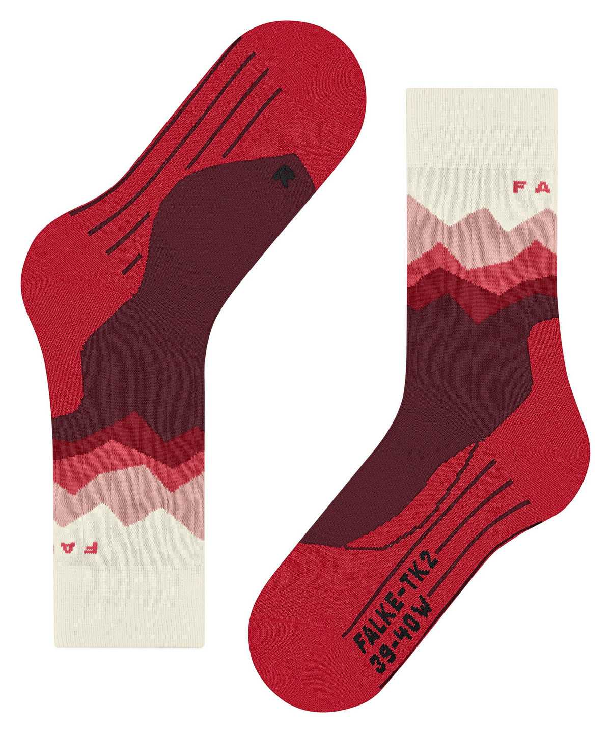 Falke TK2 Explore Trekking Socks Naisten Sports Socks Punainen | 85731LTMX