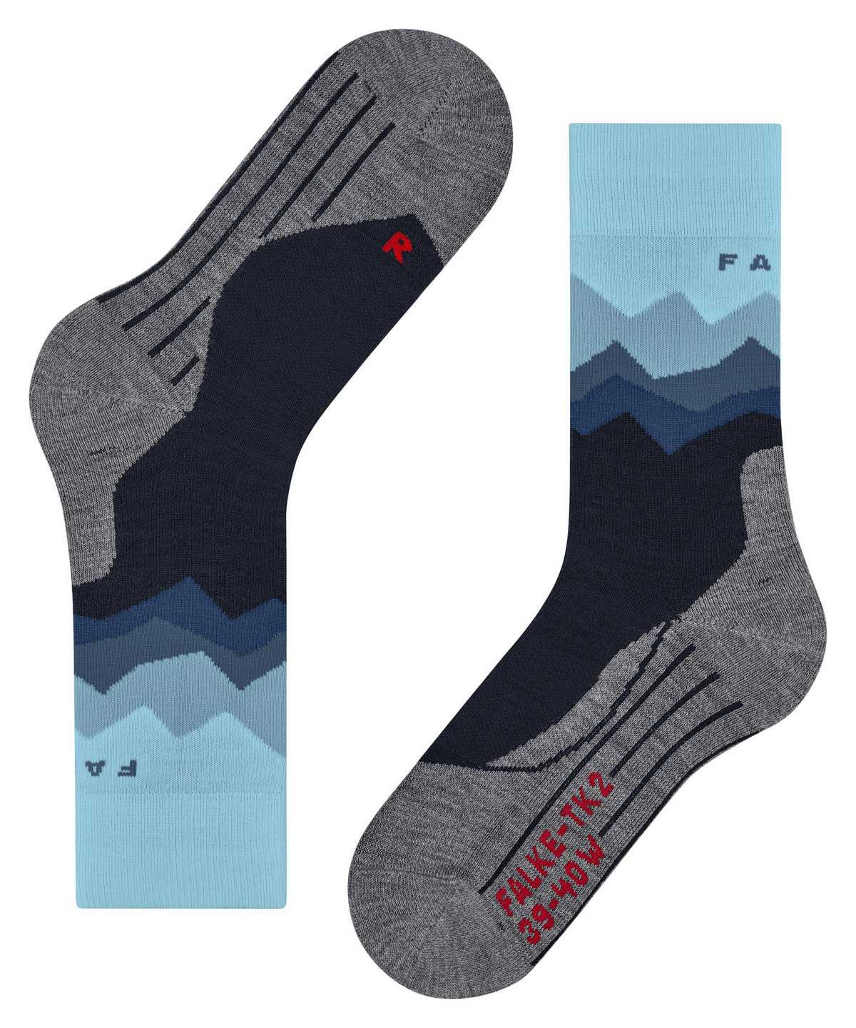 Falke TK2 Explore Trekking Socks Naisten Sports Socks Sininen | 59286KBPI