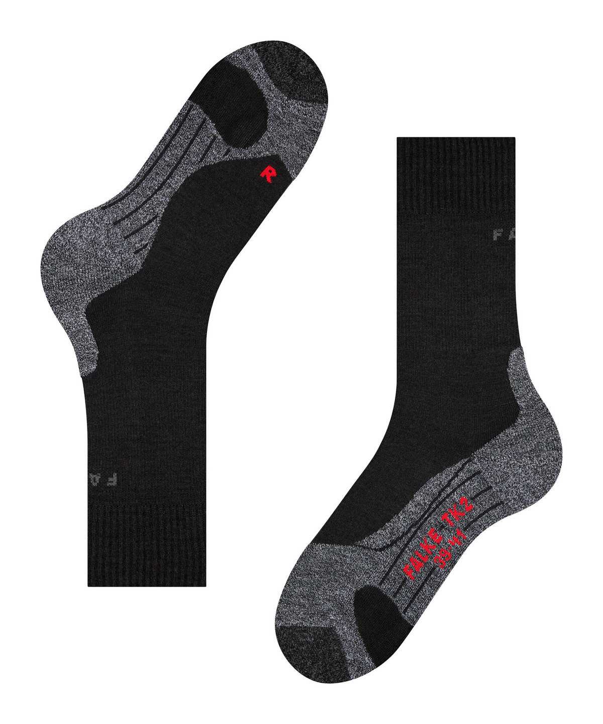 Falke TK2 Explore Trekking Socks Naisten Sports Socks Mustat | 97634EAST