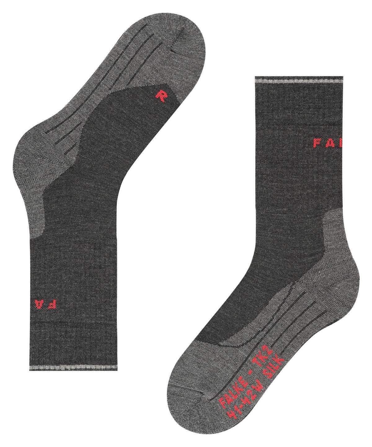 Falke TK2 Explore Wool Silk Trekking Socks Naisten Sports Socks Harmaat | 32901EFKM