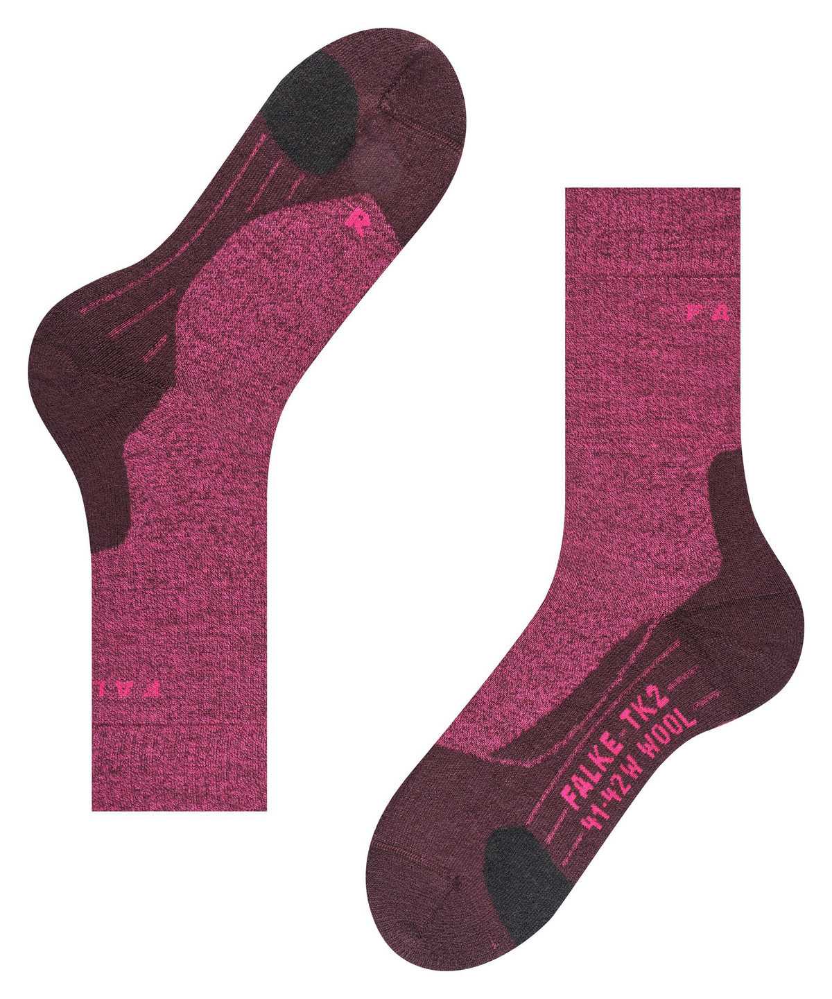 Falke TK2 Explore Wool Trekking Socks Naisten Sports Socks Punainen | 32956PSTR